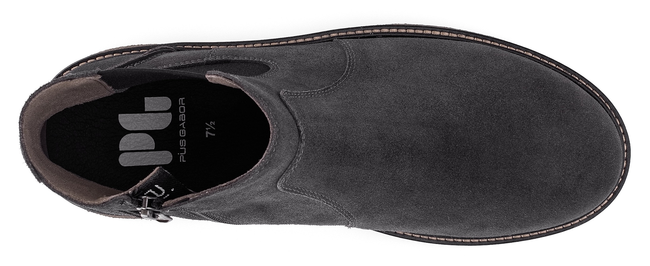 Pius Gabor Bottines chelsea  bottes d'automne avec coutures contrastantes et logo embossé