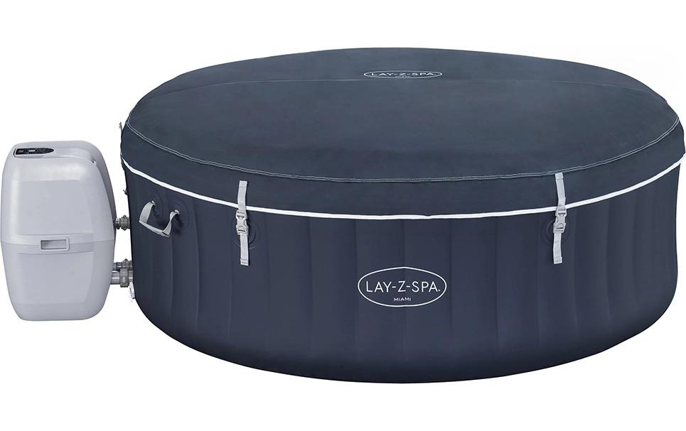 Bestway Whirlpool »Miami AirJet Ø 180« Aufblasbarer, energieeffizienter Whirlpool für vier Personen