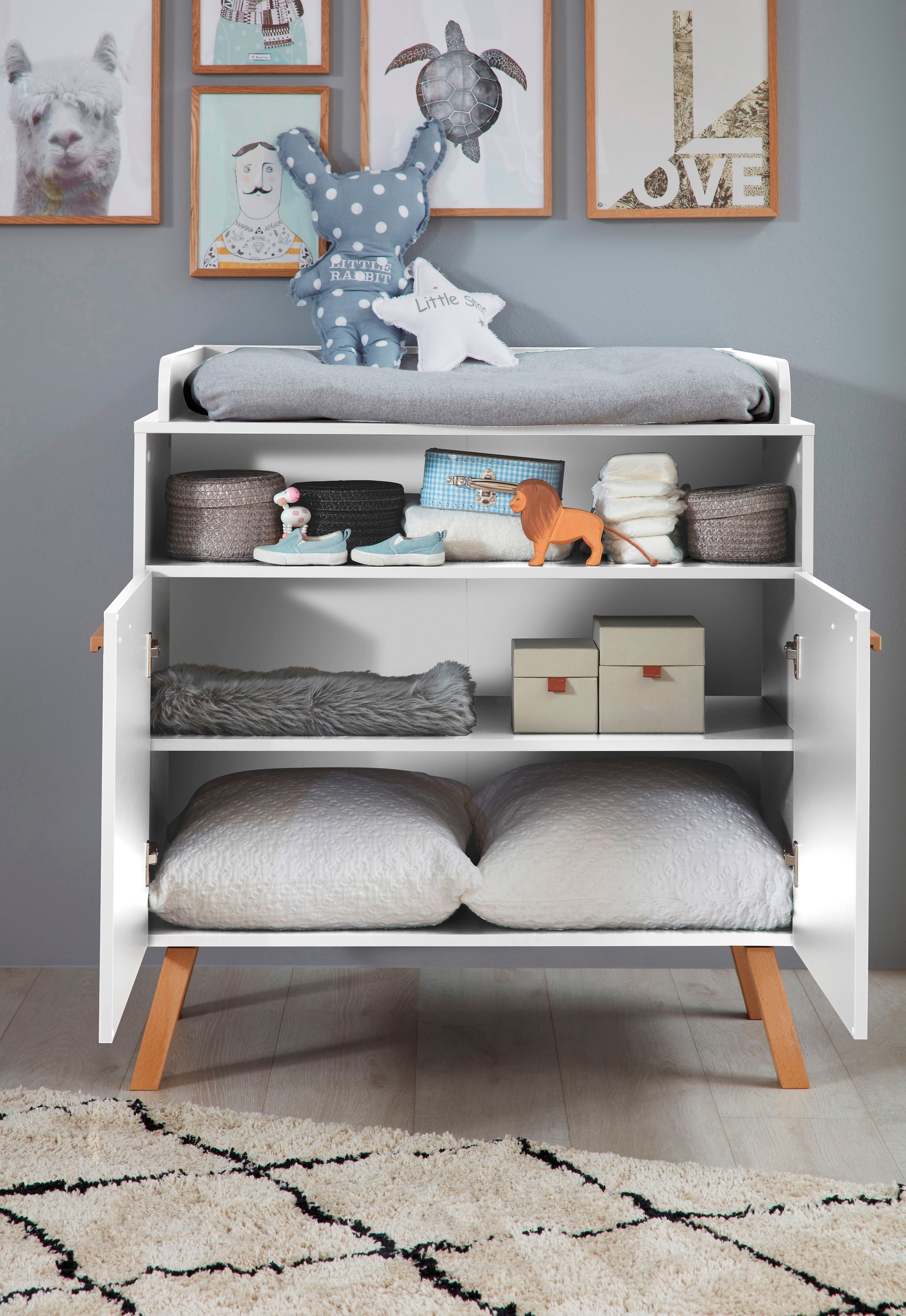 trendteam Babymöbel-Set »Mats« Set, Bett, Wickelkommode, Schrank, 3 tlg.