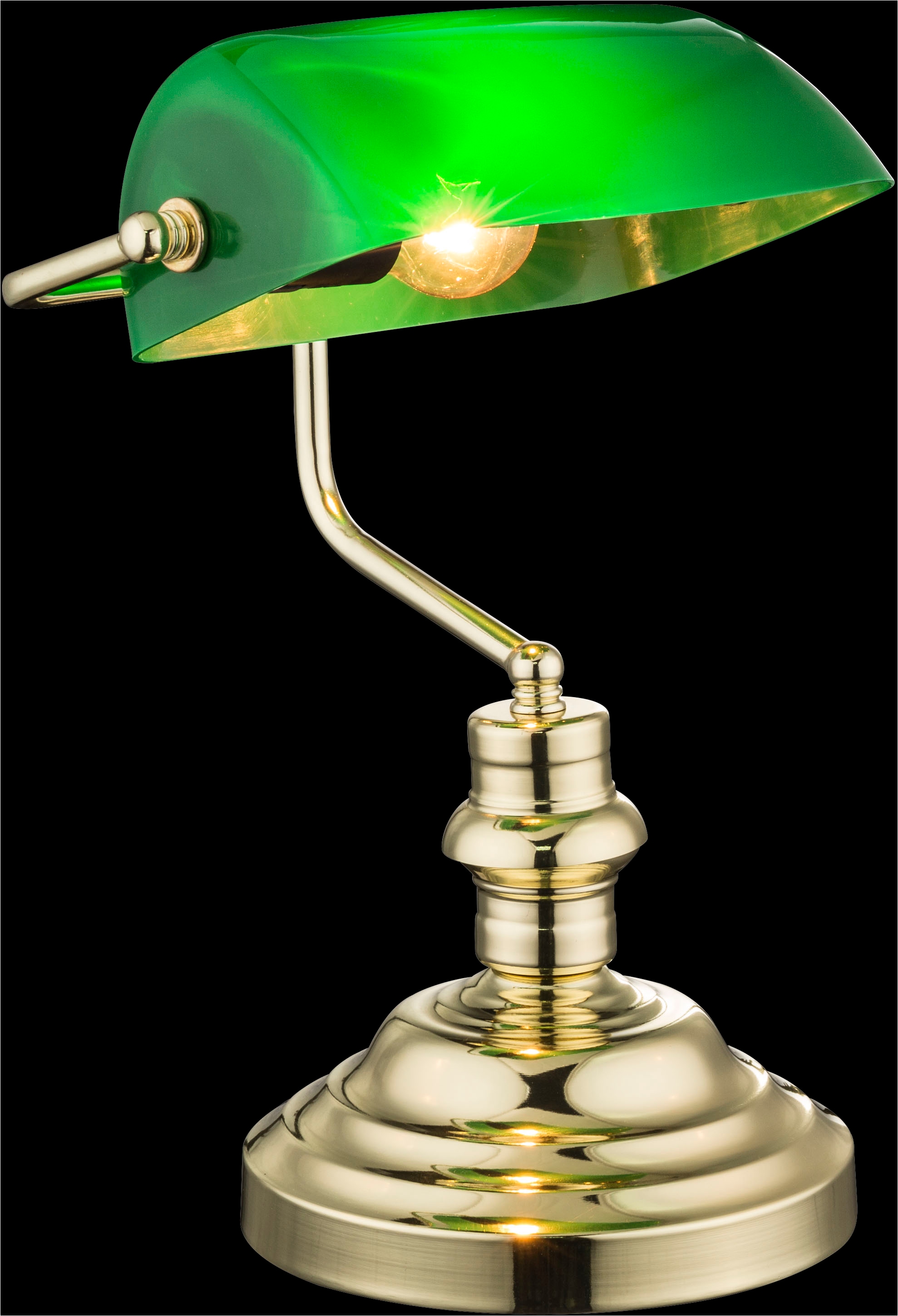 GLOBO LIGHTING Lampe de bureau »ANTIQUE« 1 cuis Klassische Schreibtischleuchte, Antik-look Tischleuchte, Bankerlamp
