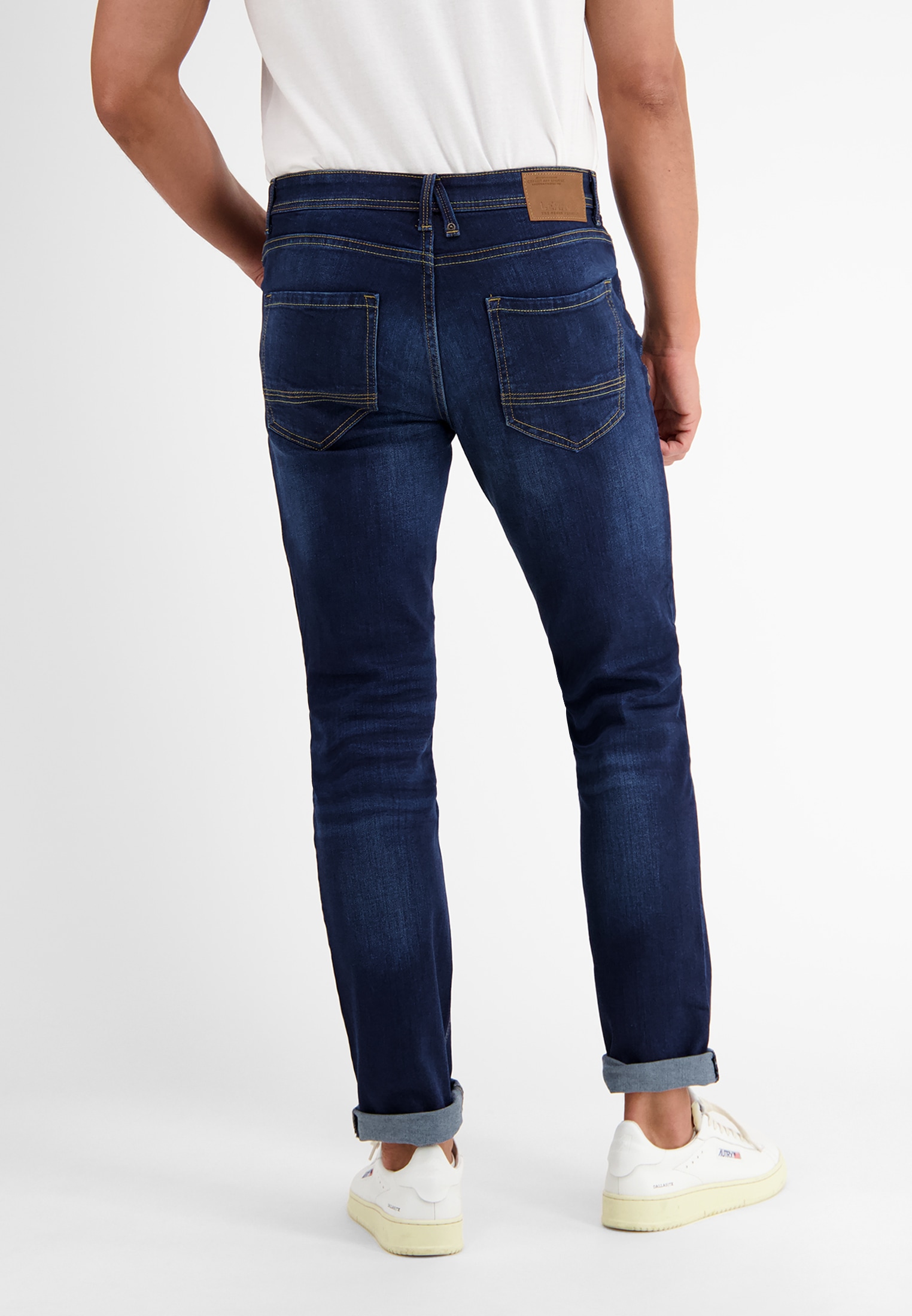 LERROS Jeans Relax-fit »BAXTER 5-Pocket-Denim im Used-Look, RELAXED FIT« Herren Jeans, Stretchkomfort, Gerader Schnitt