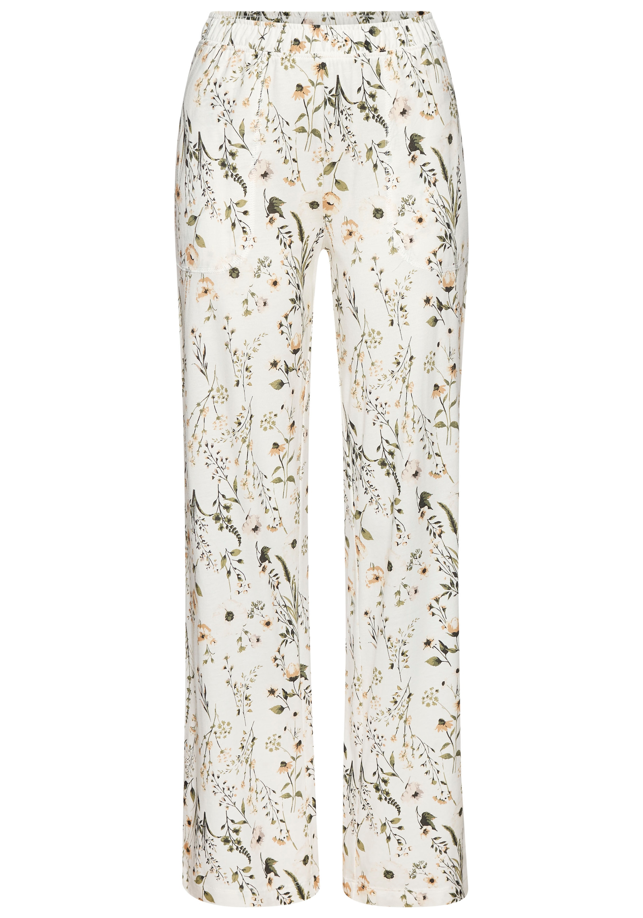 LASCANA Pyjama 2-teilig, 2 tlg. mit schönem Blumenmuster