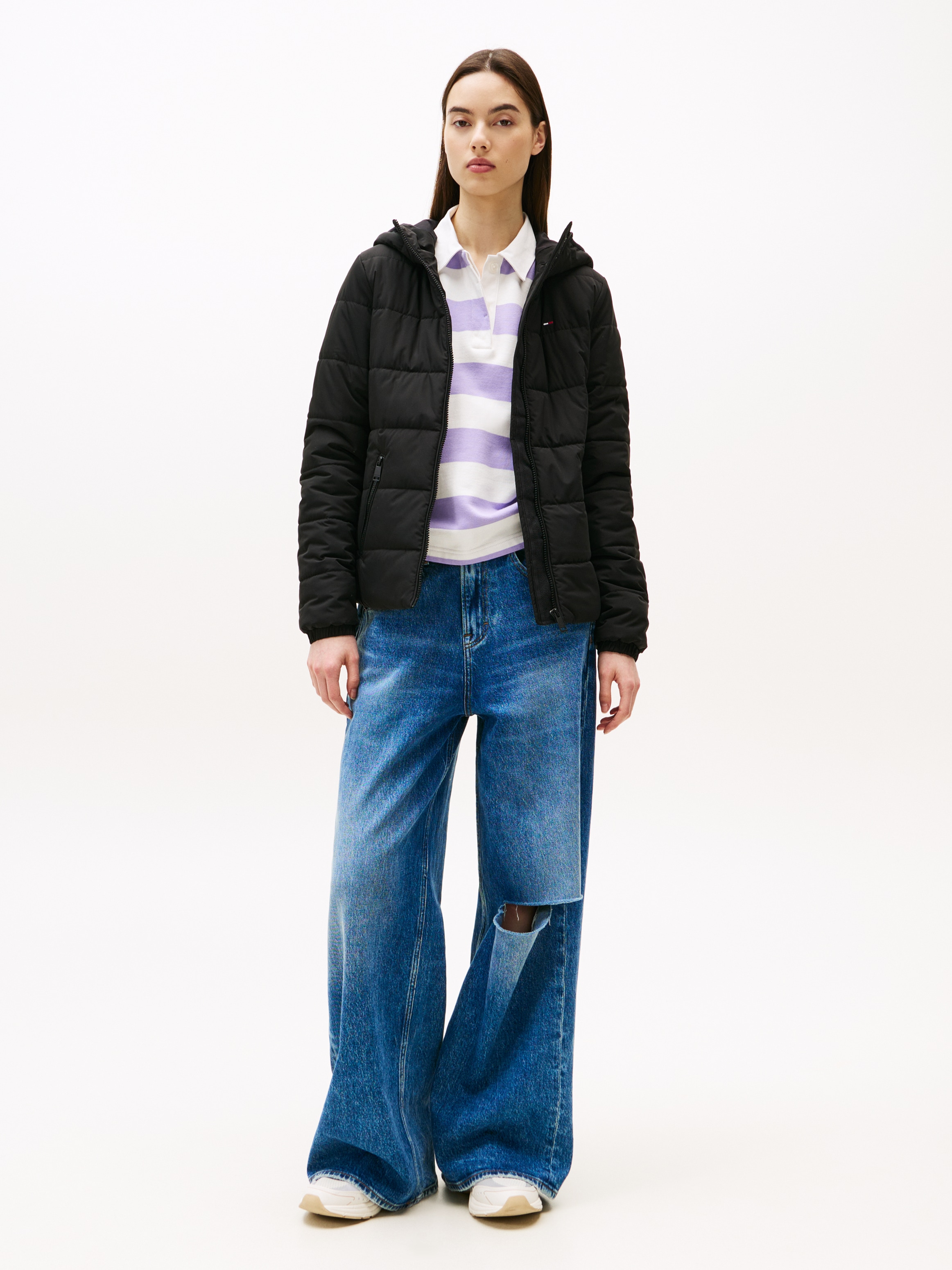 Tommy Jeans Steppjacke »TJW SLIM LW HOODED PADDED JACKET« mit Kapuze Steppware, slim fit, mit Kapuze