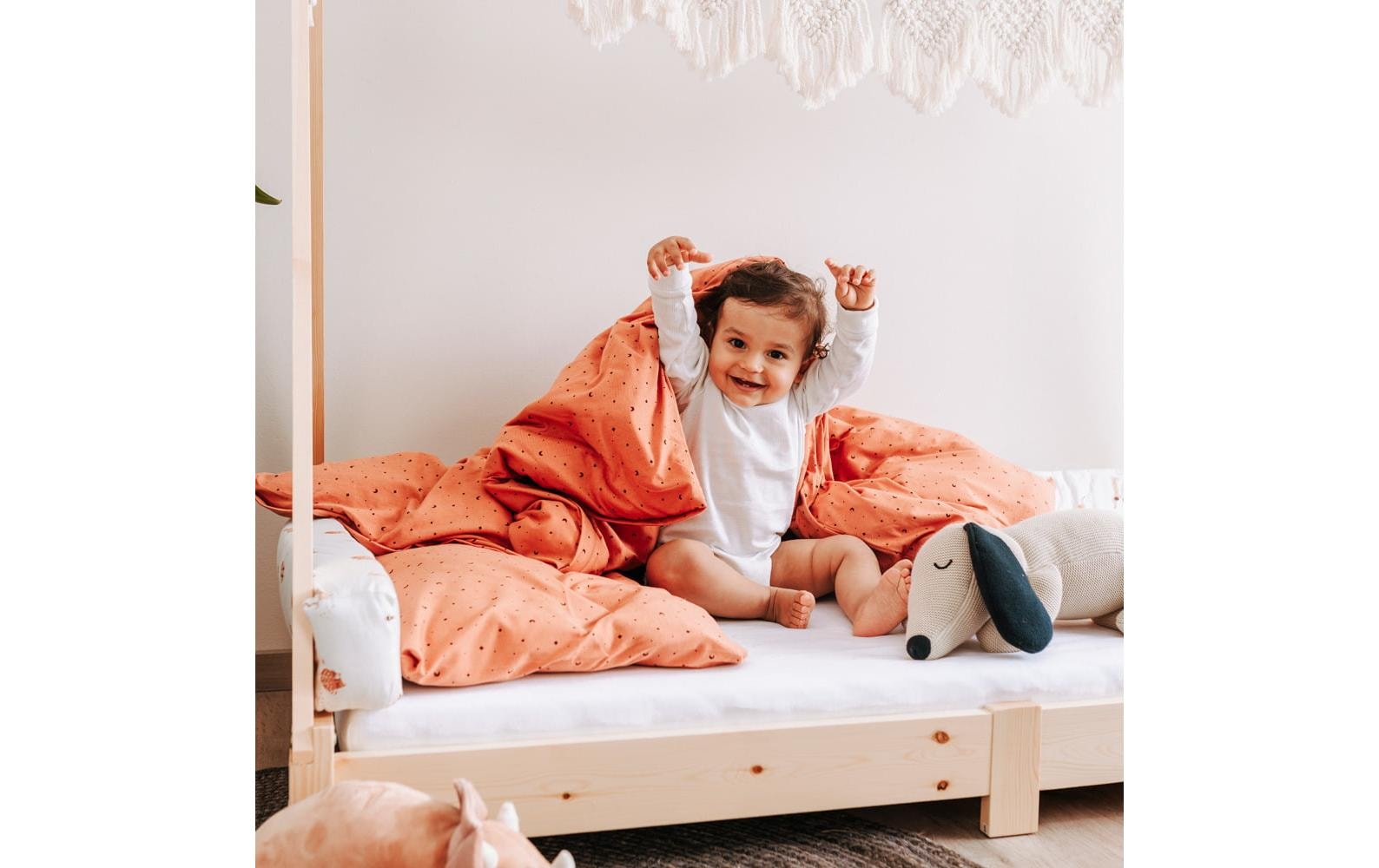 Träumeland Kinderbettwäsche »Flora 80 x 80 cm + 35 x 40 cm«