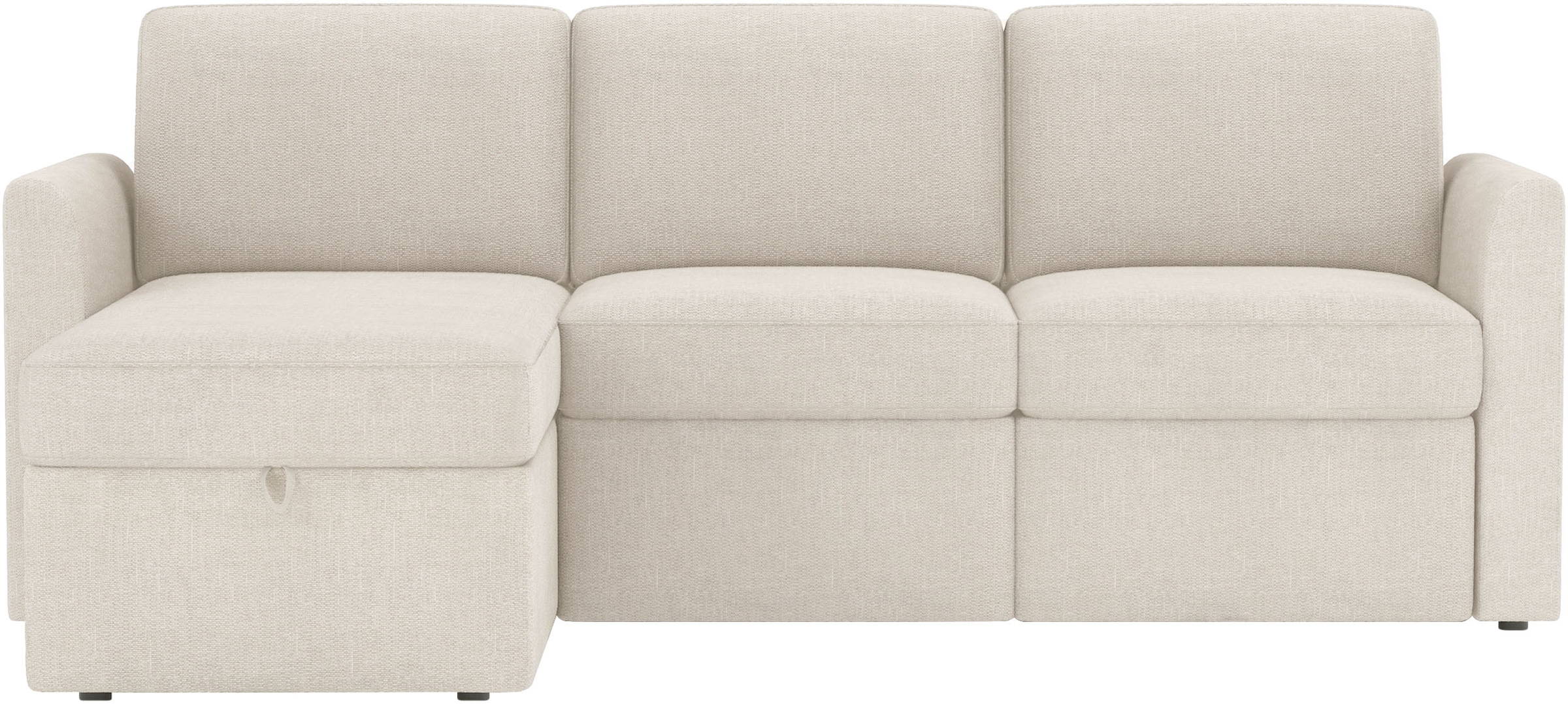 Dorel Home Canapé d'angle »NORDHUS, L-Form, 200 cm, Recamiere rechts/links montierbar« grosser Stauraum, softer Cord und feiner Webstoff-Bezug