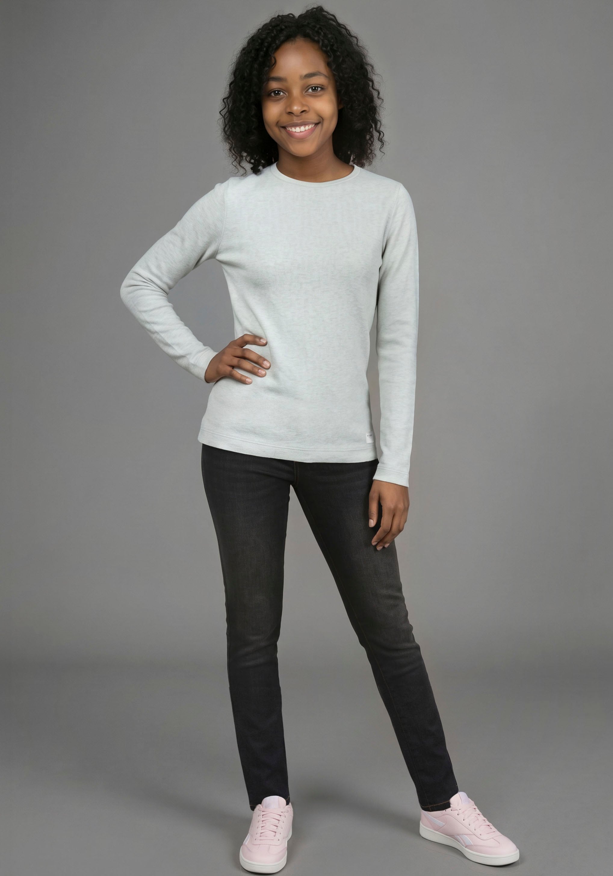 H.I.S T-shirt à manches longues »3er Pack H.I.S Shirts in modischen Farben, Must-Have Basic« Paquet, 3,  3 T-shirts basiques à manches longues en lot, longueur aux hanches, coupe basique