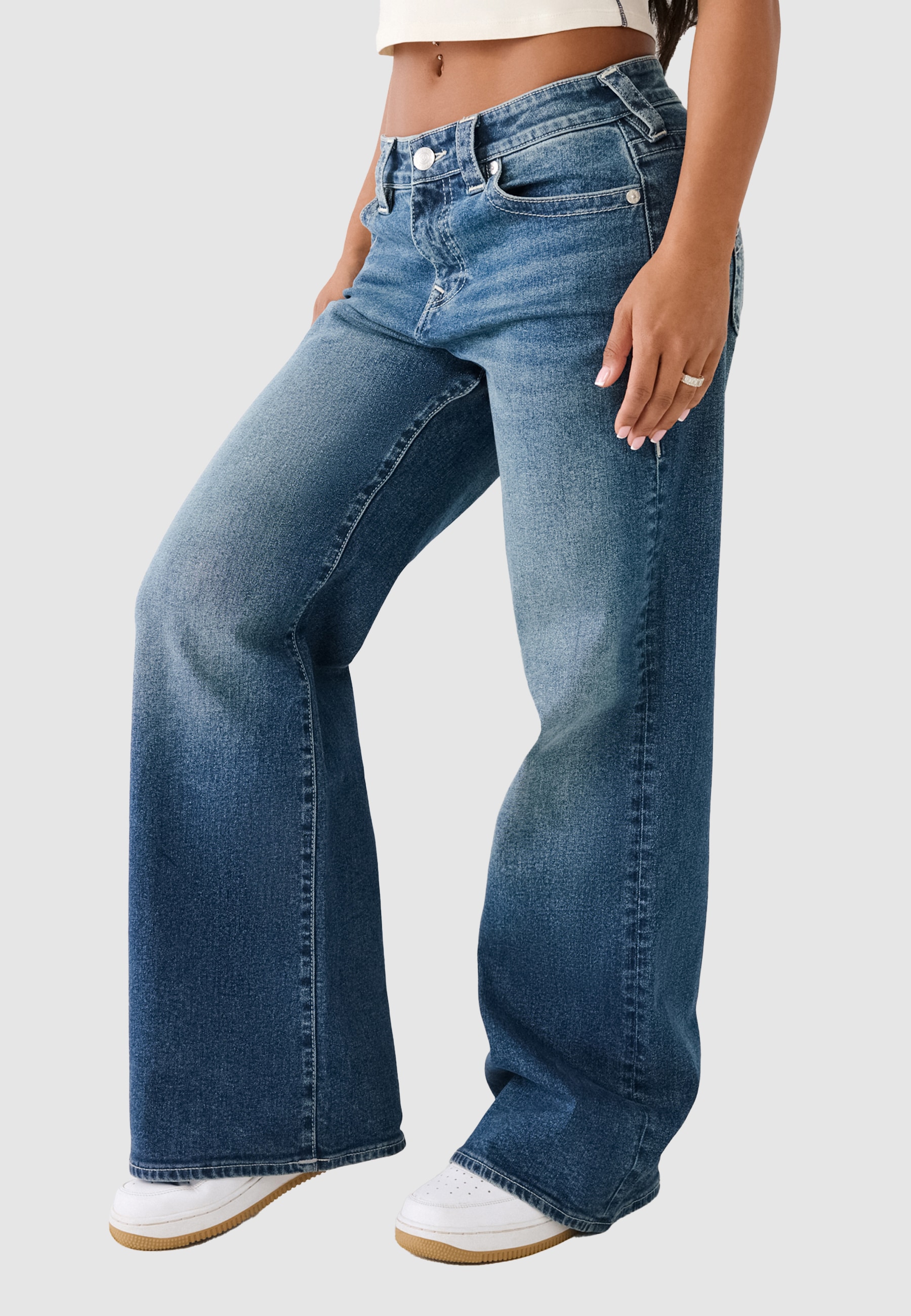 True Religion Loose-fit-Jeans »BOBBI BAGGY JEAN« Baumwollmischung, loose fit, regular waist