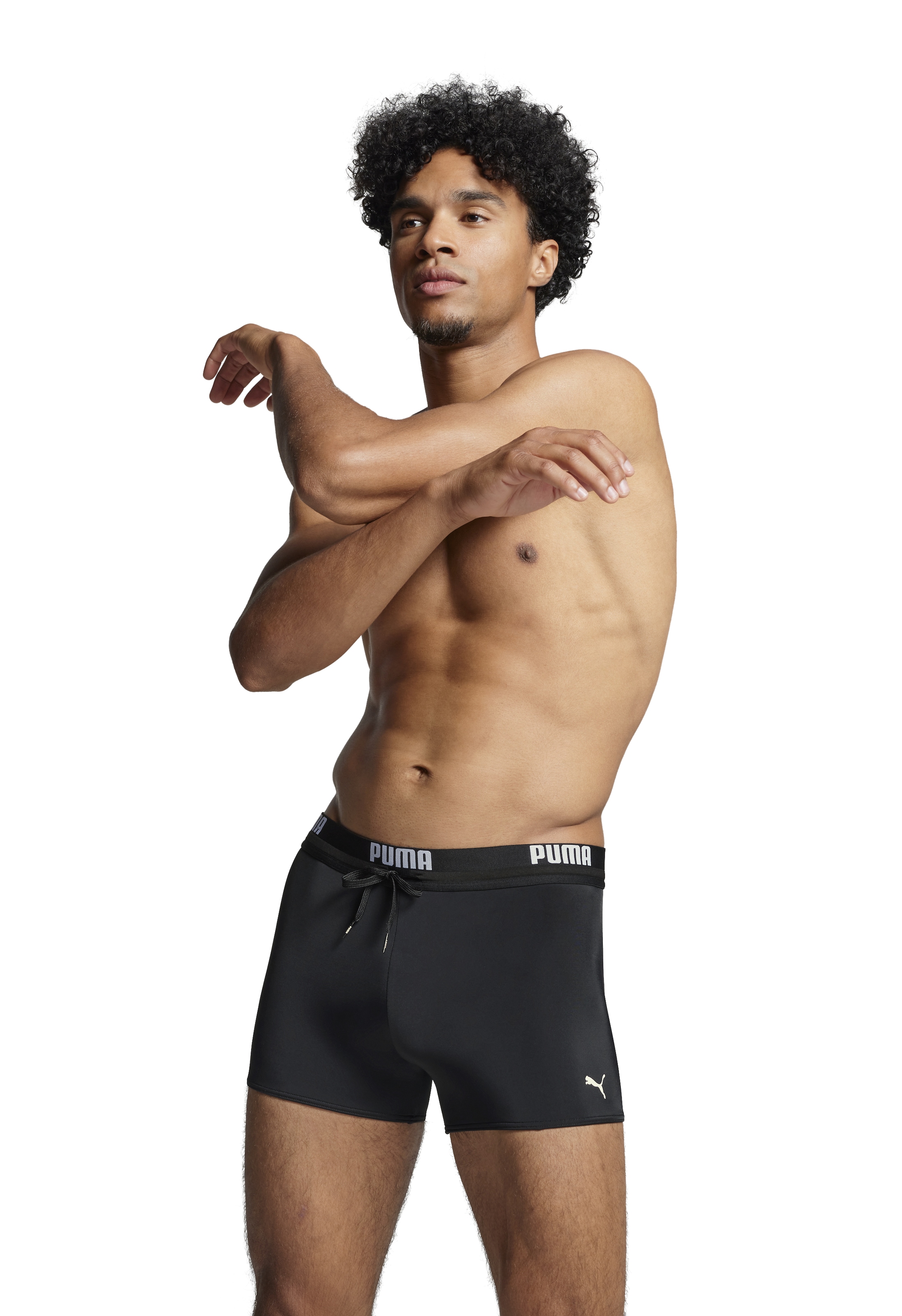 PUMA Maillot de bain »PUMA SWIM MEN LOGO TRUNKS« elastischer Logobund mit integriertem Kordelzug