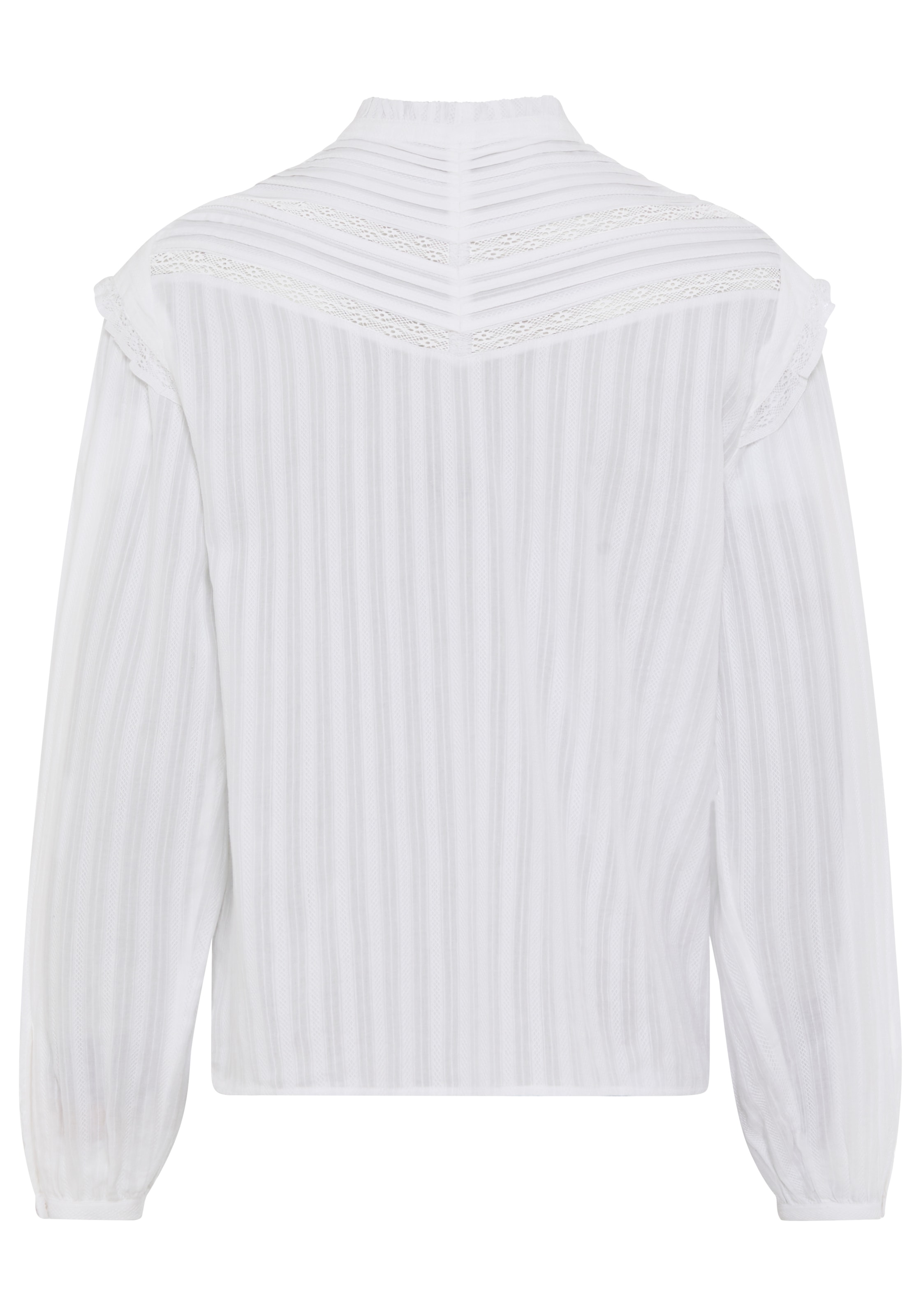 BOSS ORANGE Blouse à enfiler »Bancet Premium Damenmode« mit Stehkragen & Spitze