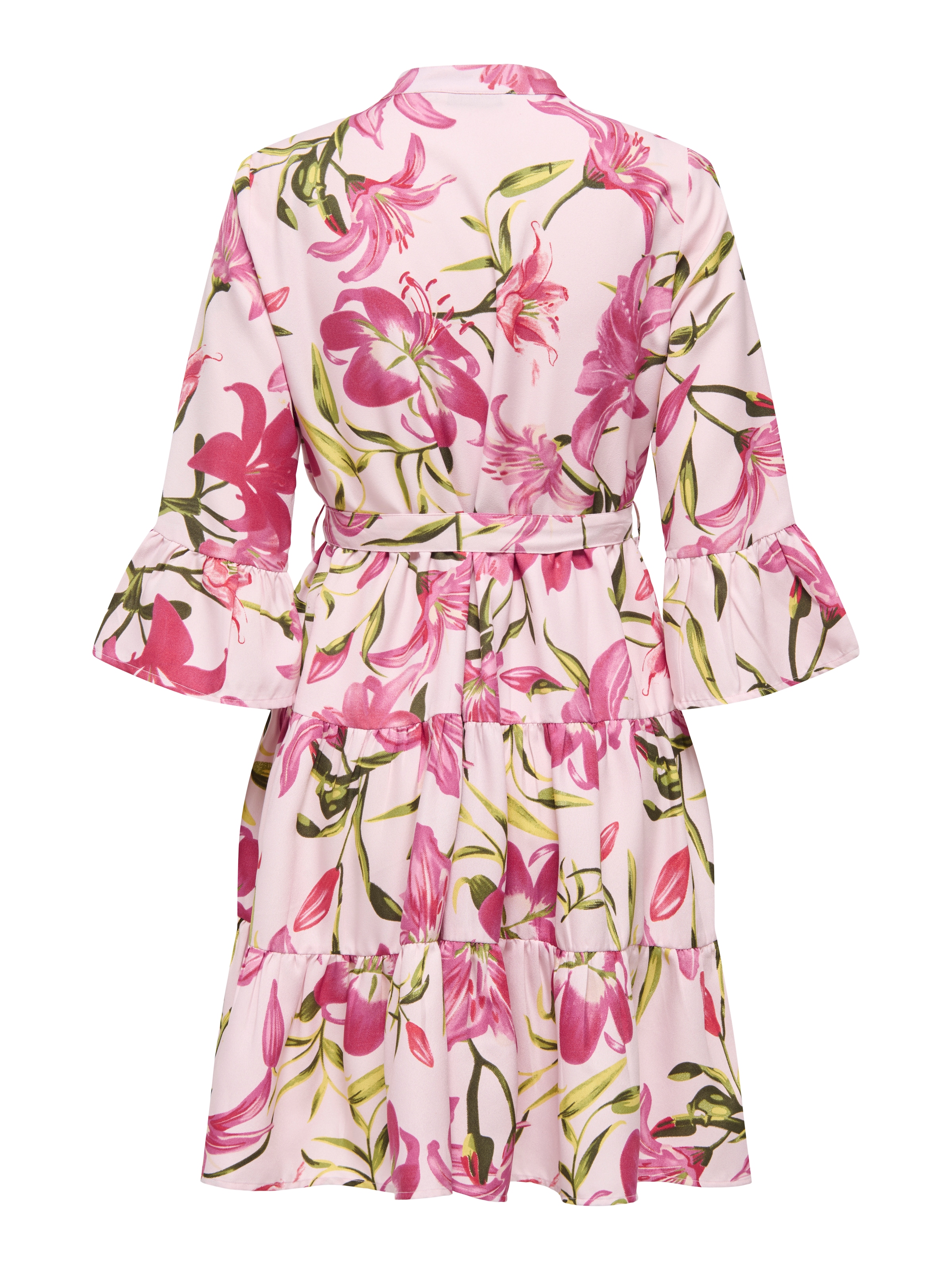 ONLY Robe tunique »ONLSINA LIFE 3/4 SHORT DRESS NOOS WVN« avec volant