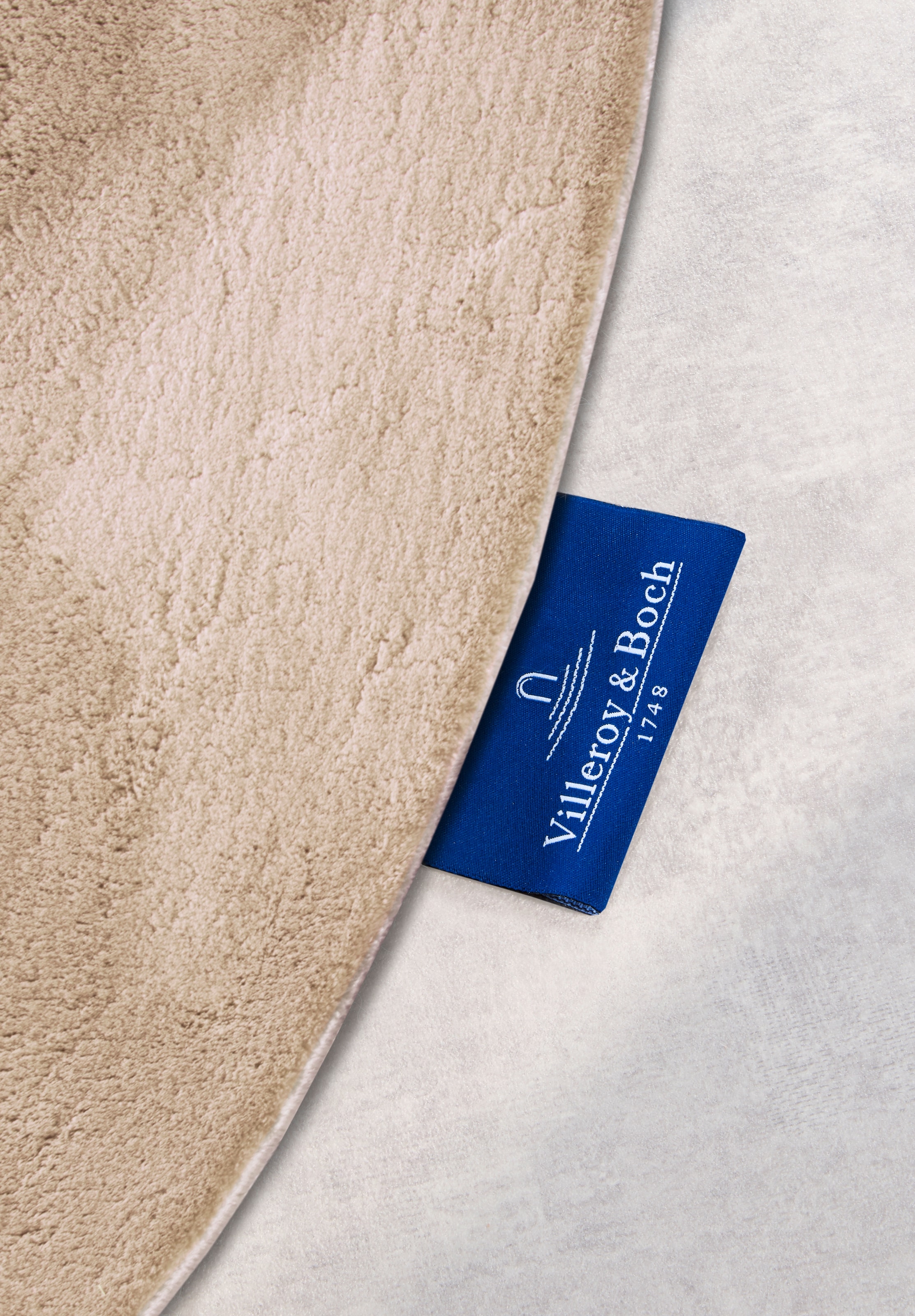 Villeroy & Boch Teppich »Leon« rund 15 mm Höhe Langflor, Shaggy, einfarbig, flauschig, weich, glänzend, modern, uni