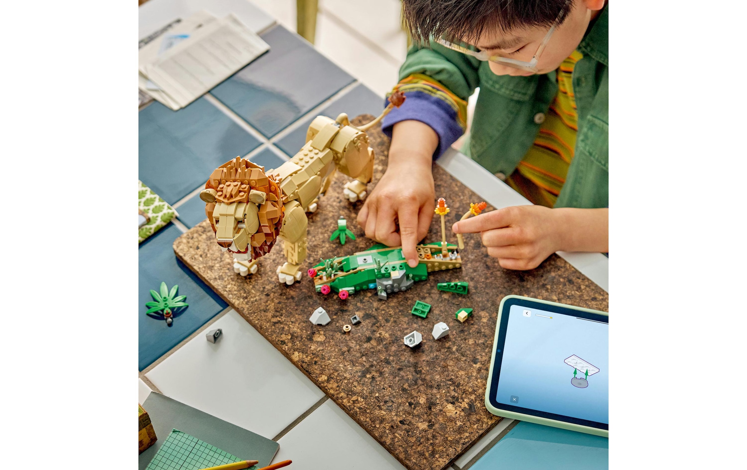 LEGO® Pions de construction »Wilde Tiere: Majestätischer Löwe (31386), LEGO Creator« fabriqué en Europe