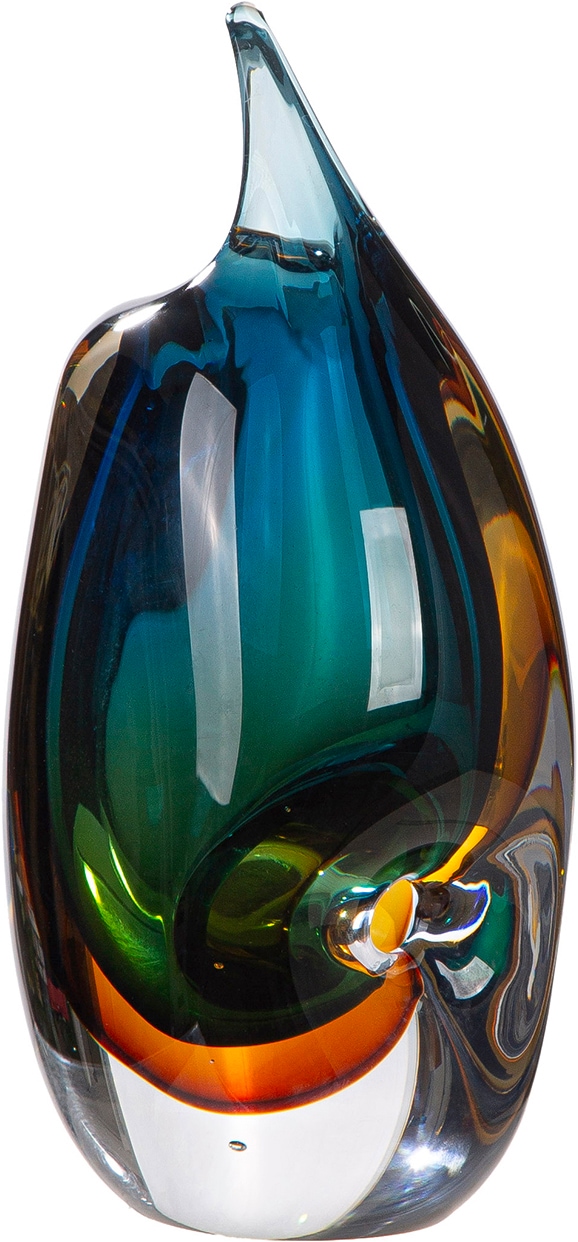 GILDE Vase de table »Vase Dario mehrfarbig H. 23,5 cm« Vase, verre, moderne, intemporel, décoration de table, vase au sol, idée cadeau