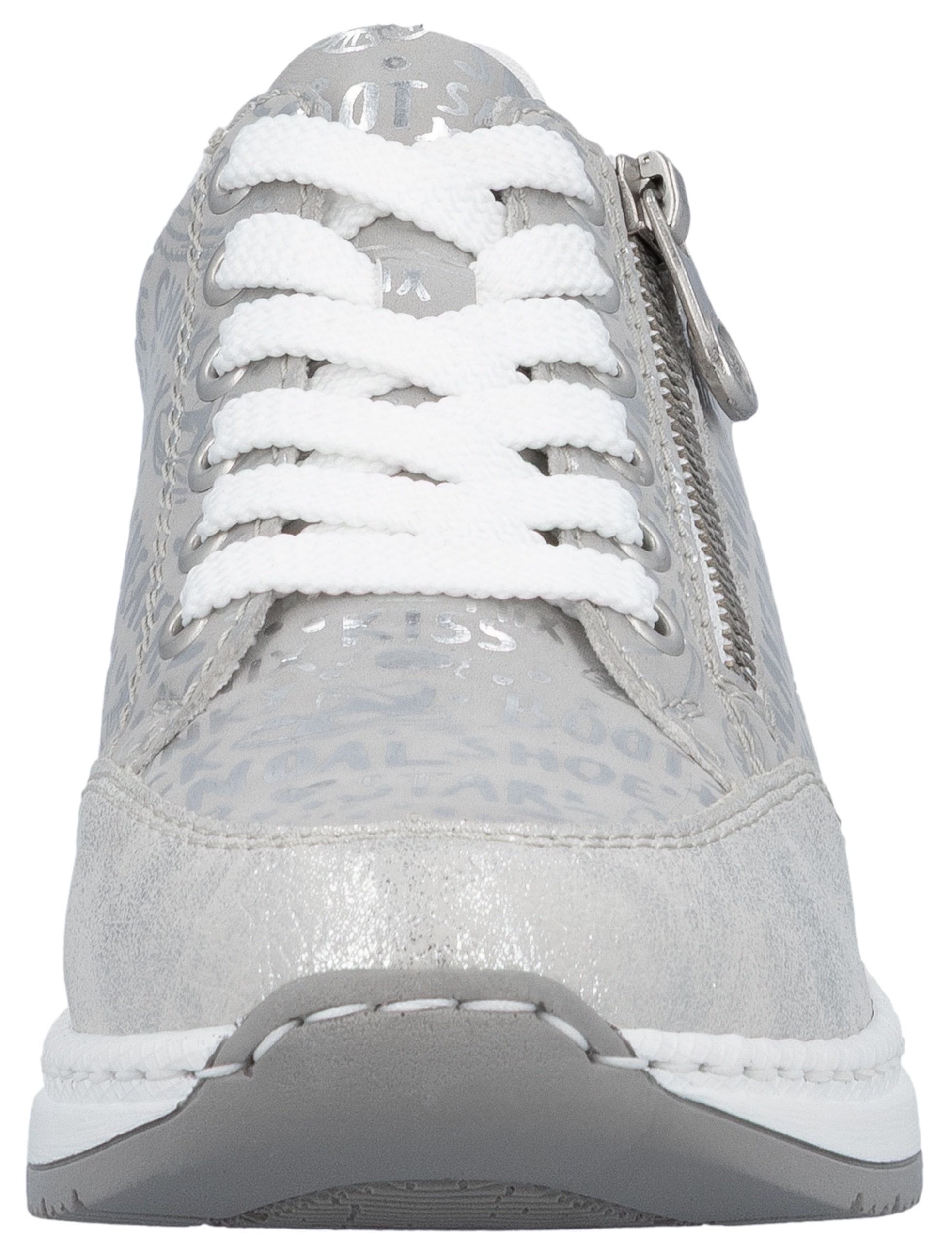Rieker Sneakers  mit Lettern bedruckt, Freizeitschuh, Halbschuh, Schnürschuh