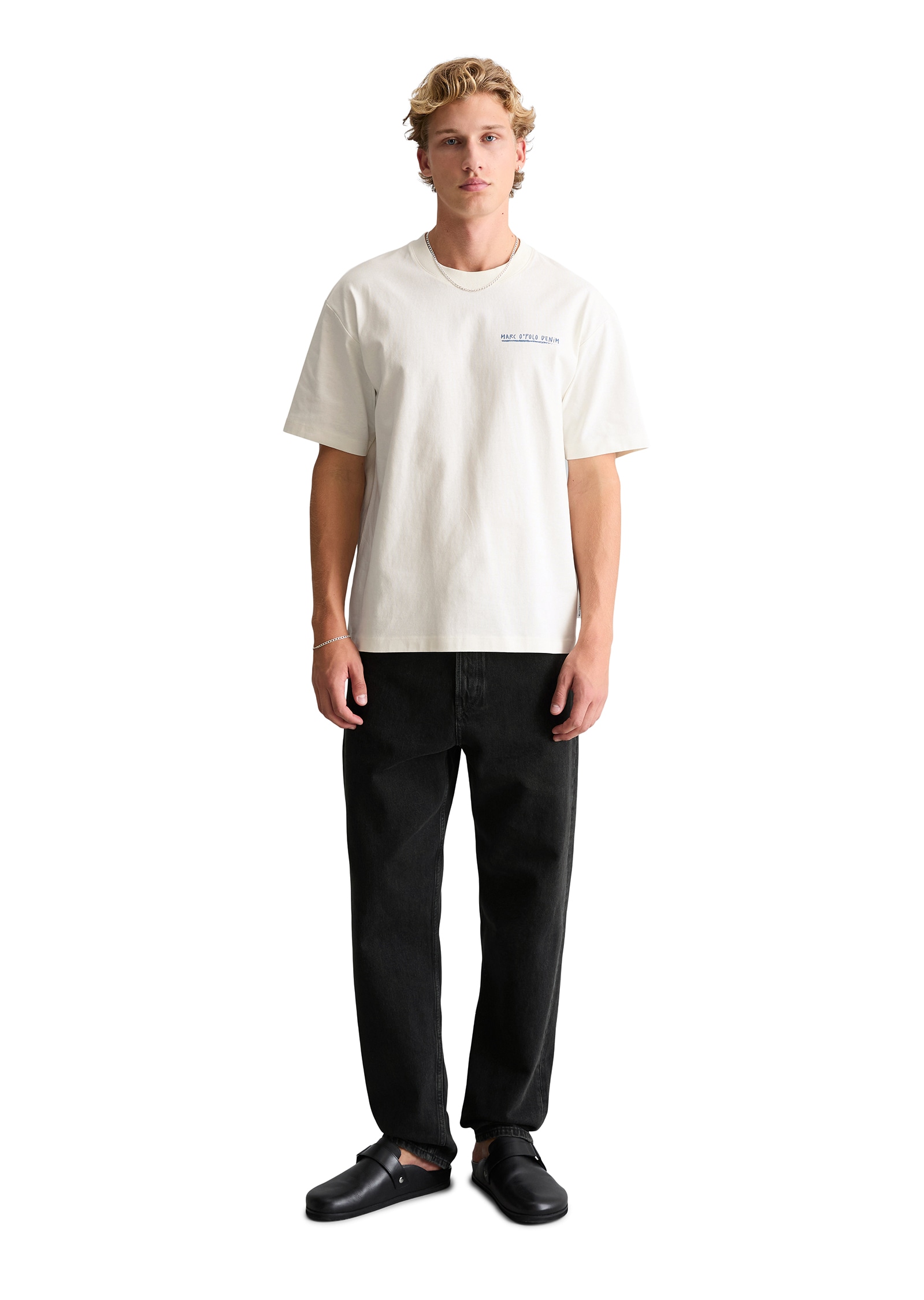 Marc O'Polo DENIM T-shirt relaxed avec imprimé dans le dos