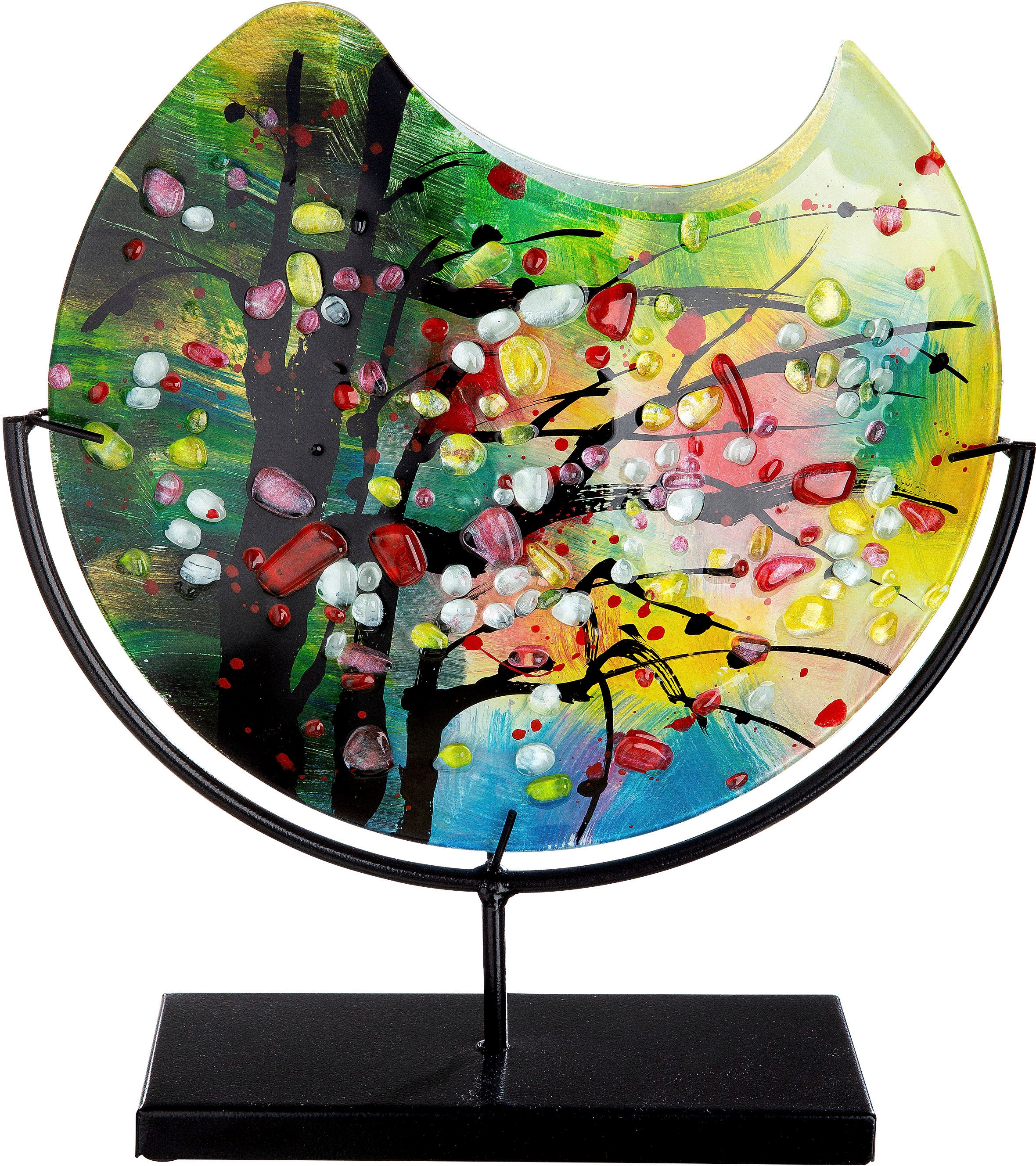 Casablanca by Gilde Tischvase »Nicosia« dekorative Vase aus Glas, Blumenvase