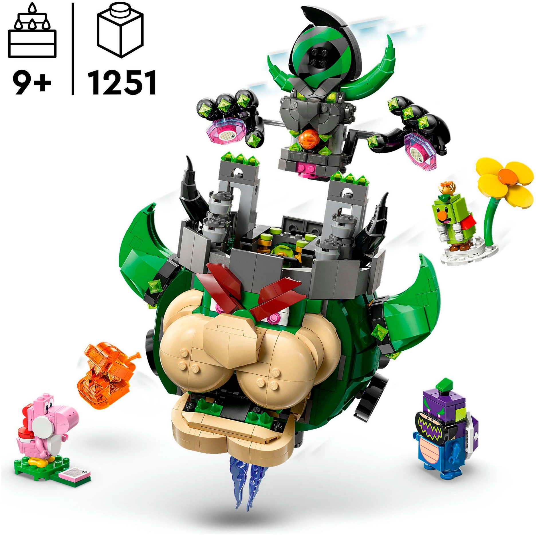 LEGO® Konstruktionsspielsteine »Prinz Florian & Schloss-Bowser (72042), LEGO Super Mario« Made in Europe