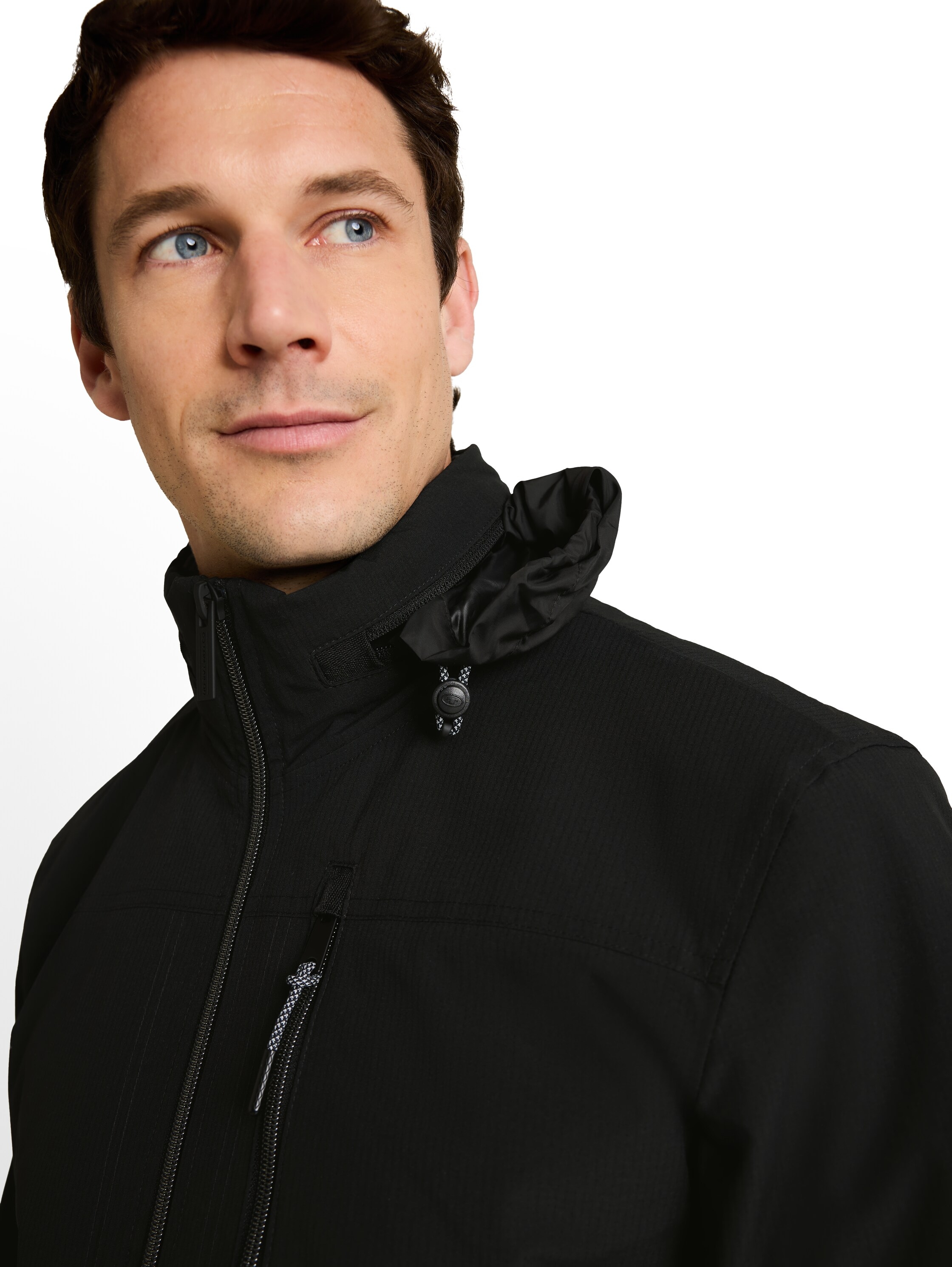 TOM TAILOR Blouson ohne Kapuze Sweatjacke mit Reissverschluss