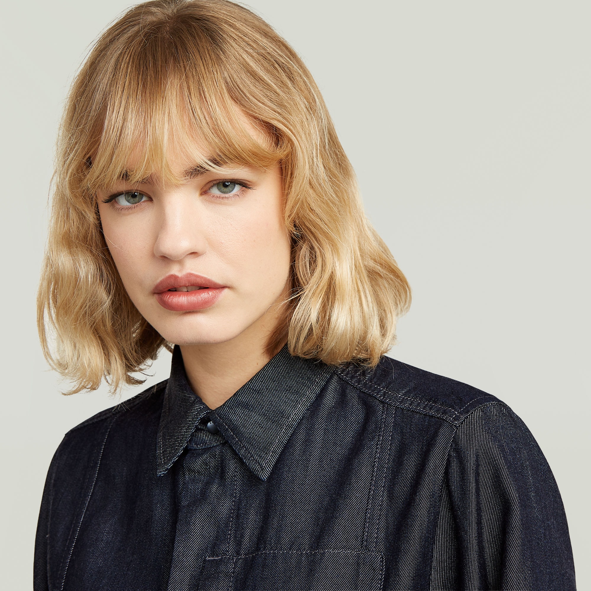 G-STAR Jumpsuit »JMP Regular« avec détails chemise, look denim, coupe régulière