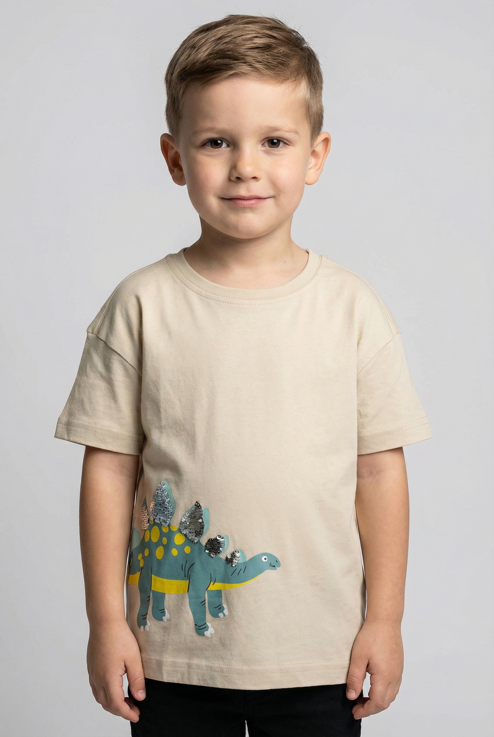 Blue Seven T-Shirt Basic-Passform, mit tollen Pailletten, aus reiner Baumwolle