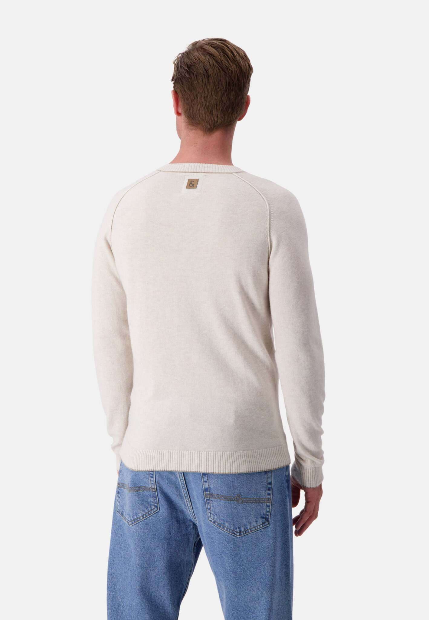 colours & sons Strickpullover »colours & sons Pullover Roundneck-Merino Blend«