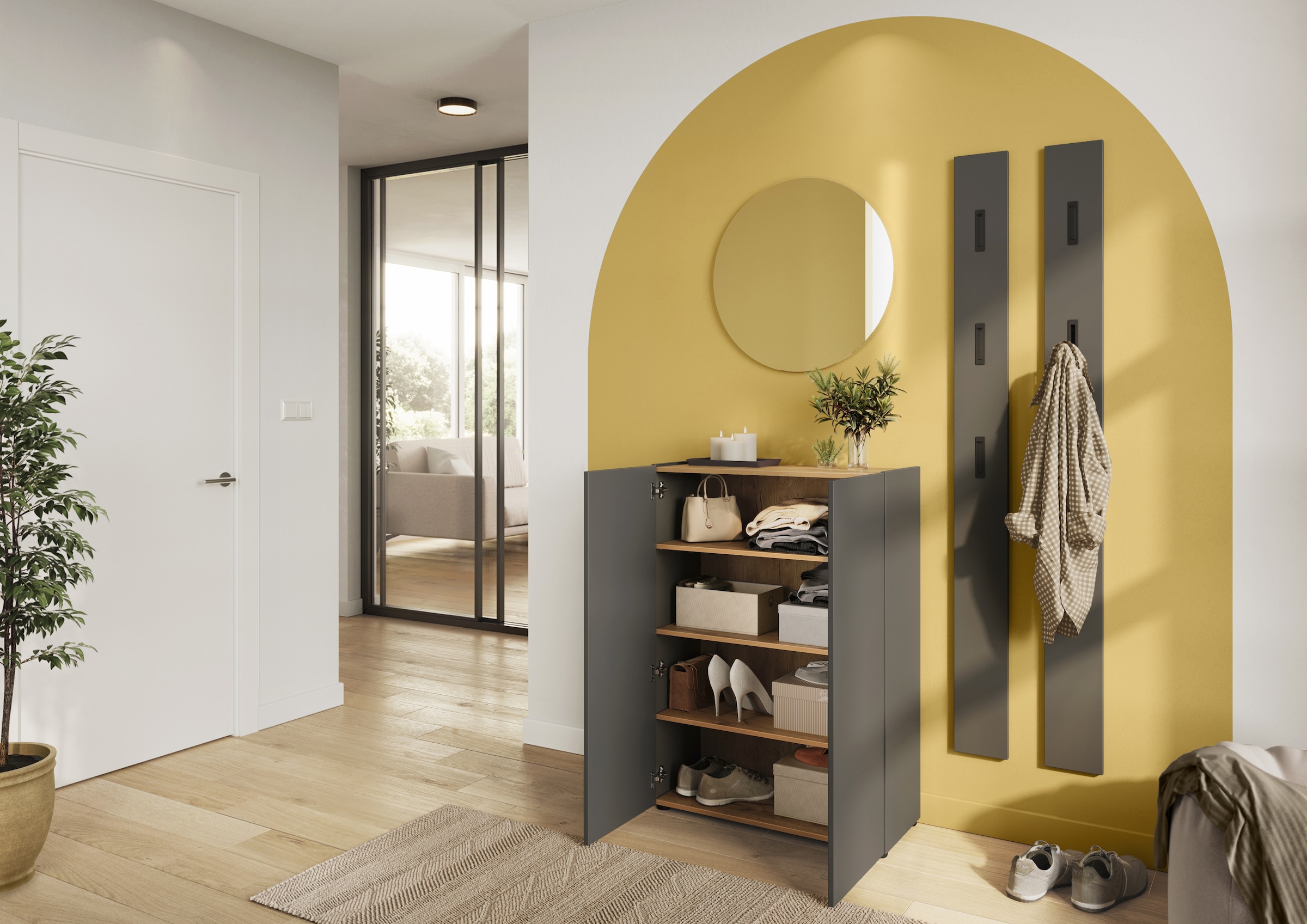 GERMANIA Schuhschrank »GW-Alviano« 1 Stk. tlg. Platz für bis zu 12 Paar Schuhe