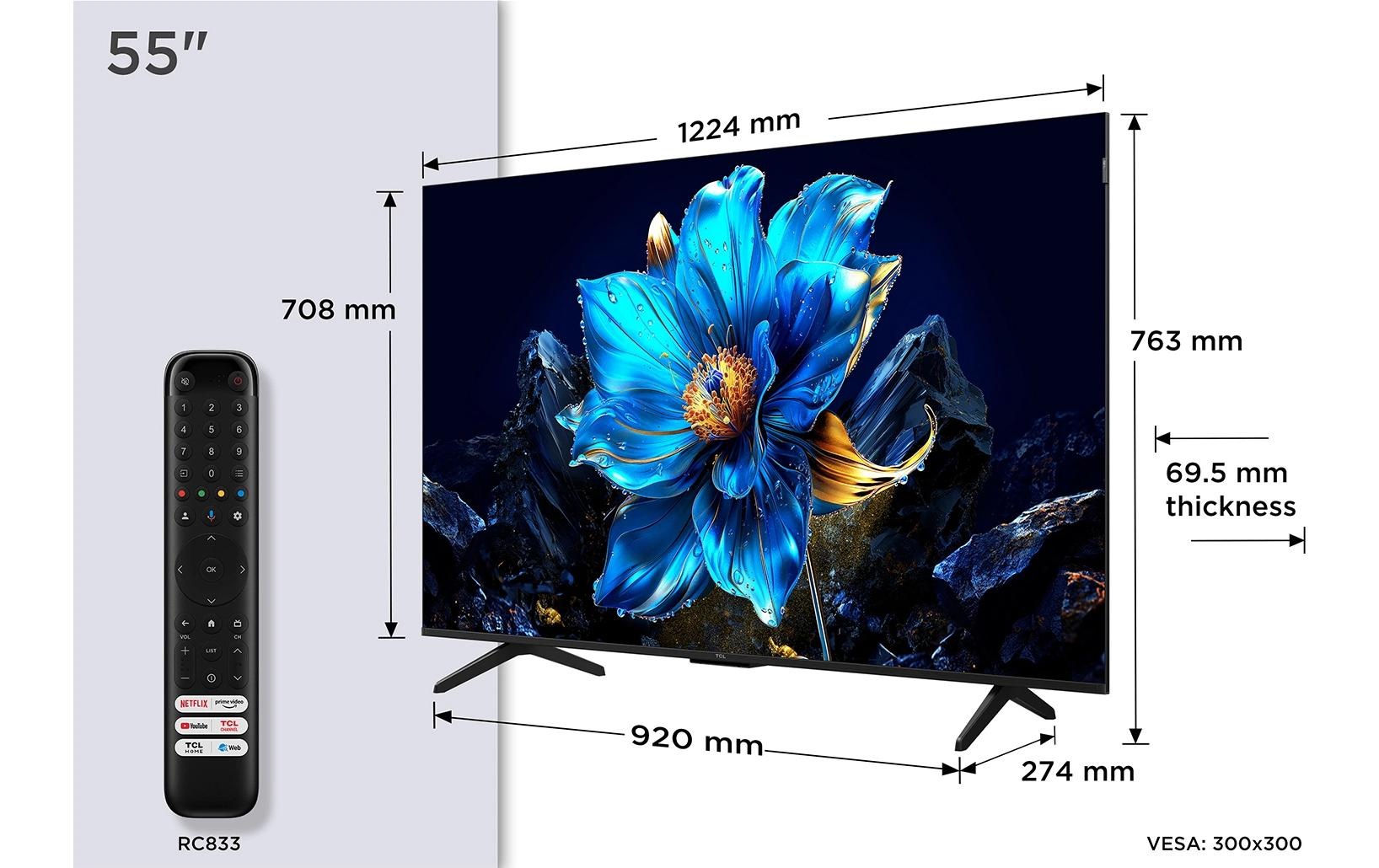 TCL Téléviseur QLED »55P7K« 140 cm/55 ″