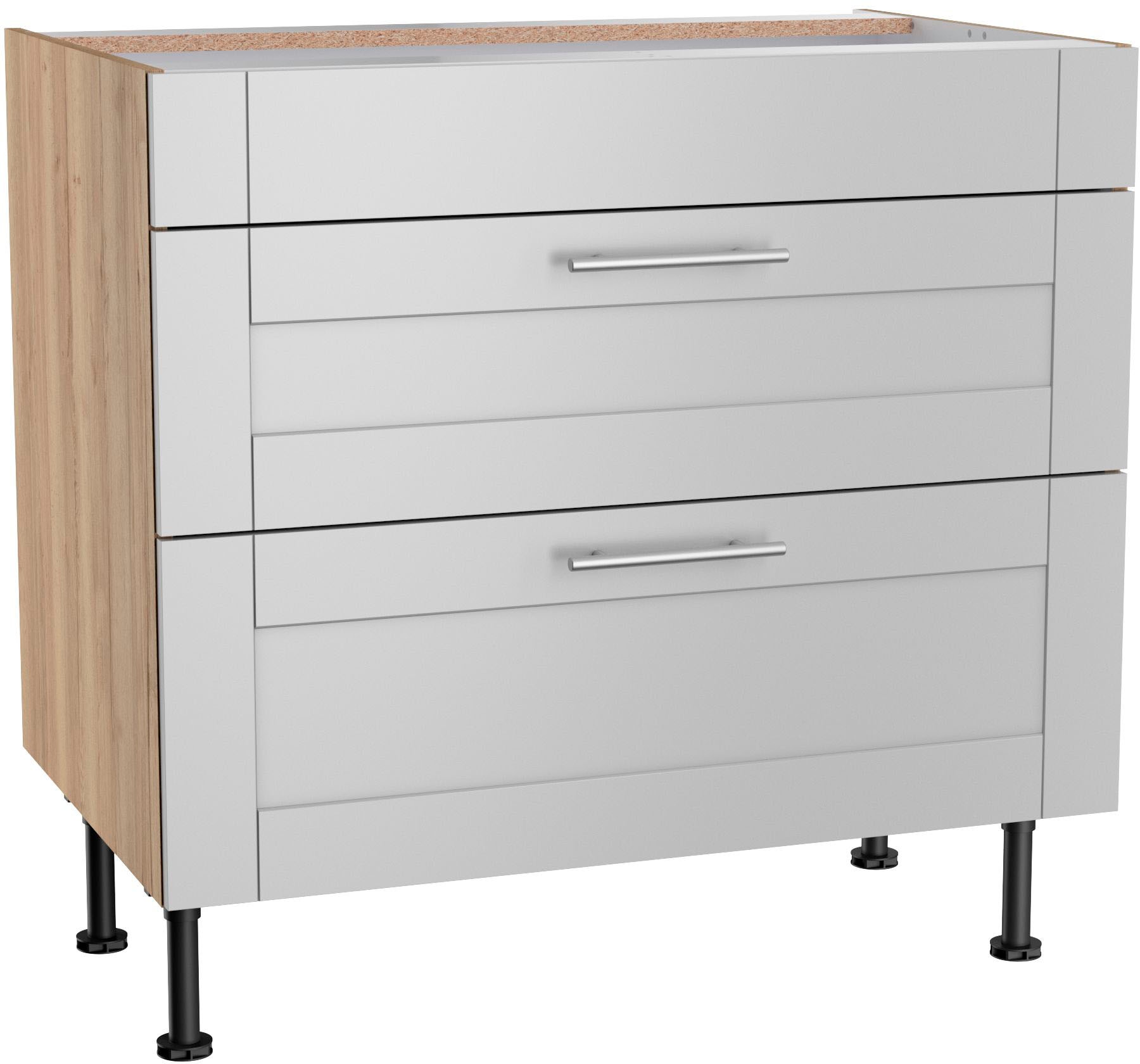 KOCHSTATION Kochfeldumbauschrank »KS-Ahus« Breite 90 cm