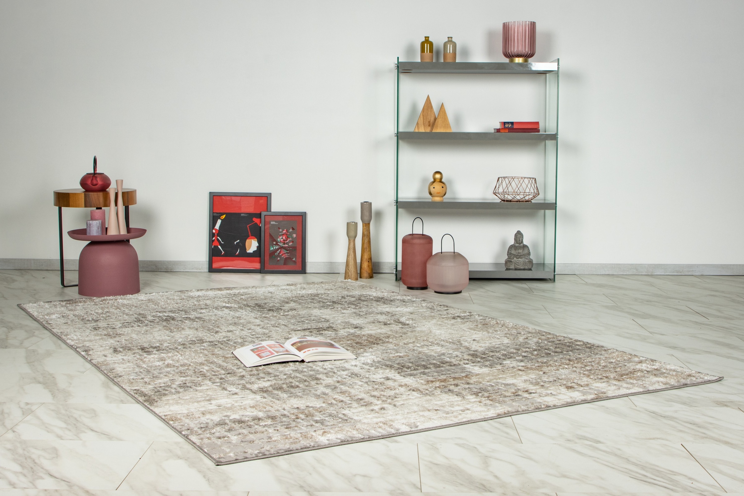 Kayoom Tapis »Catcher 325« Rectangulaire 11 mm Höhe Kurzflor, Wohnzimmer