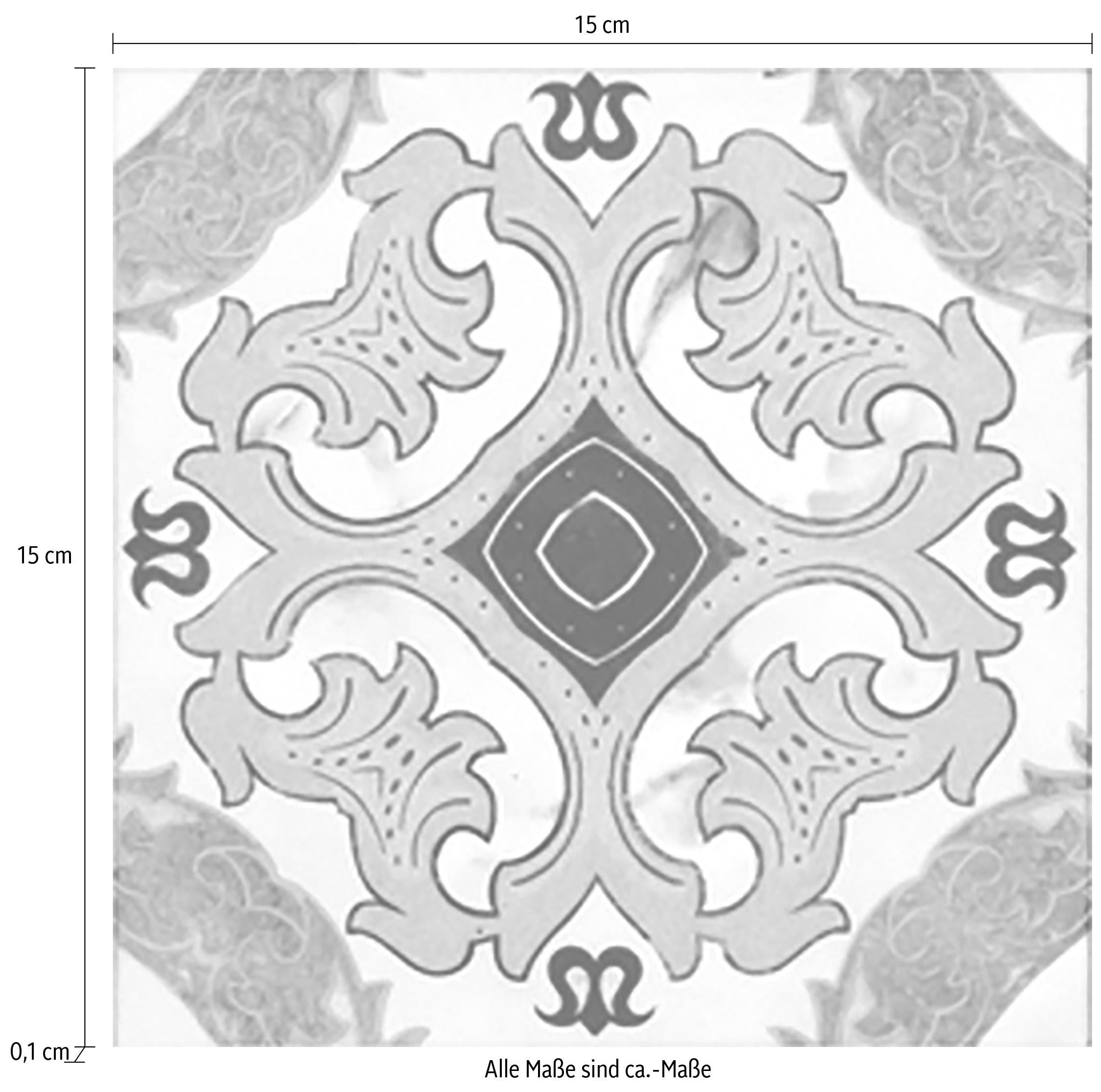 queence Autocollants pour carrelage »Mosaik Muster« Stickerfliesen, selbstklebend, Sticker, 12er Set