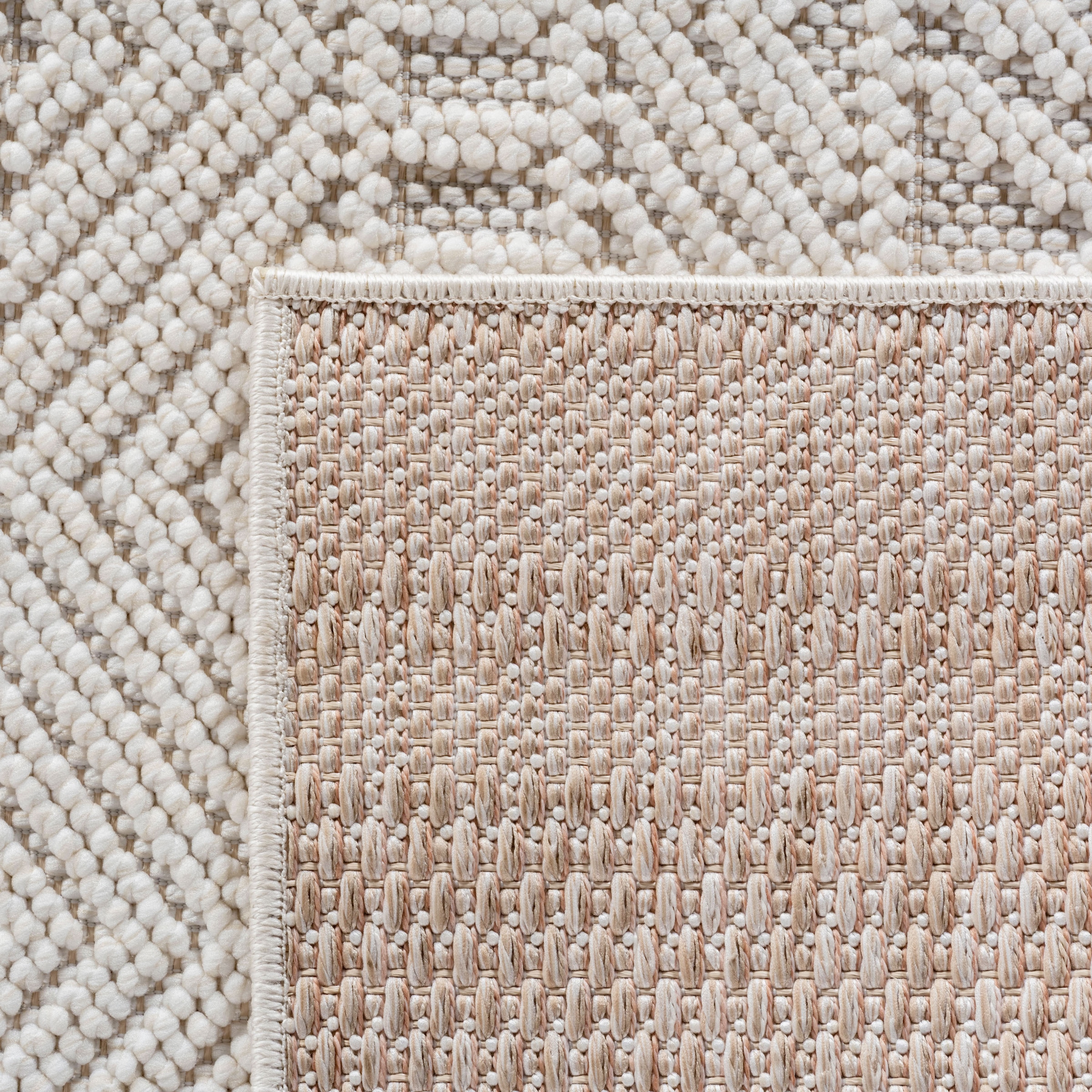 Ayyildiz Teppiche Tapis »HELIX 2202  , auch als Läufer und Rund erhältlich« Rond 7 mm Höhe Effet 3D grâce à la technique de tissage cut-loop, aspect laine, bouclé, salon