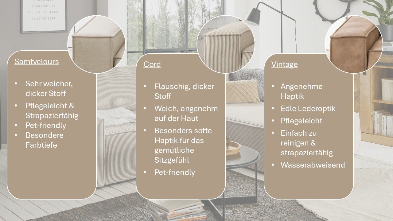 Home affaire Canapé d'angle »SHERWOOD L-Form, 267 cm - OTTO. Verlässliche Qualität.« Schlaffunktion mit Bettkasten (210x136 cm), Cord, Vintage, Samtvelours