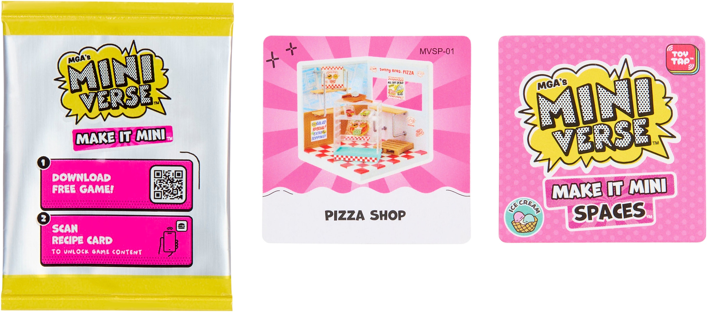 MGA ENTERTAINMENT Kreativset »MGA's Miniverse - Spaces Starter Pack- Pizza«