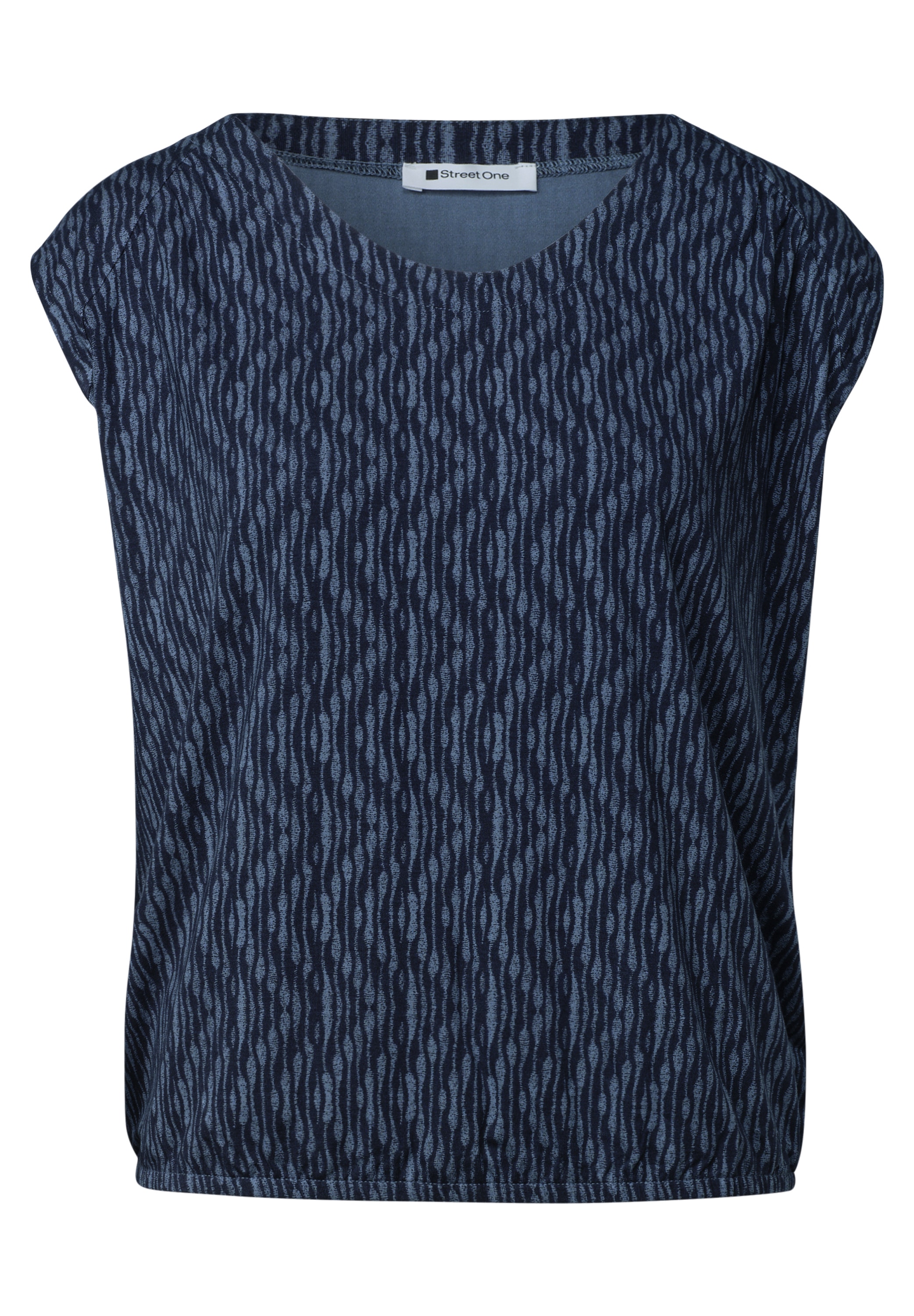 STREET ONE Haut de chemise top d'été avec imprimé intégral