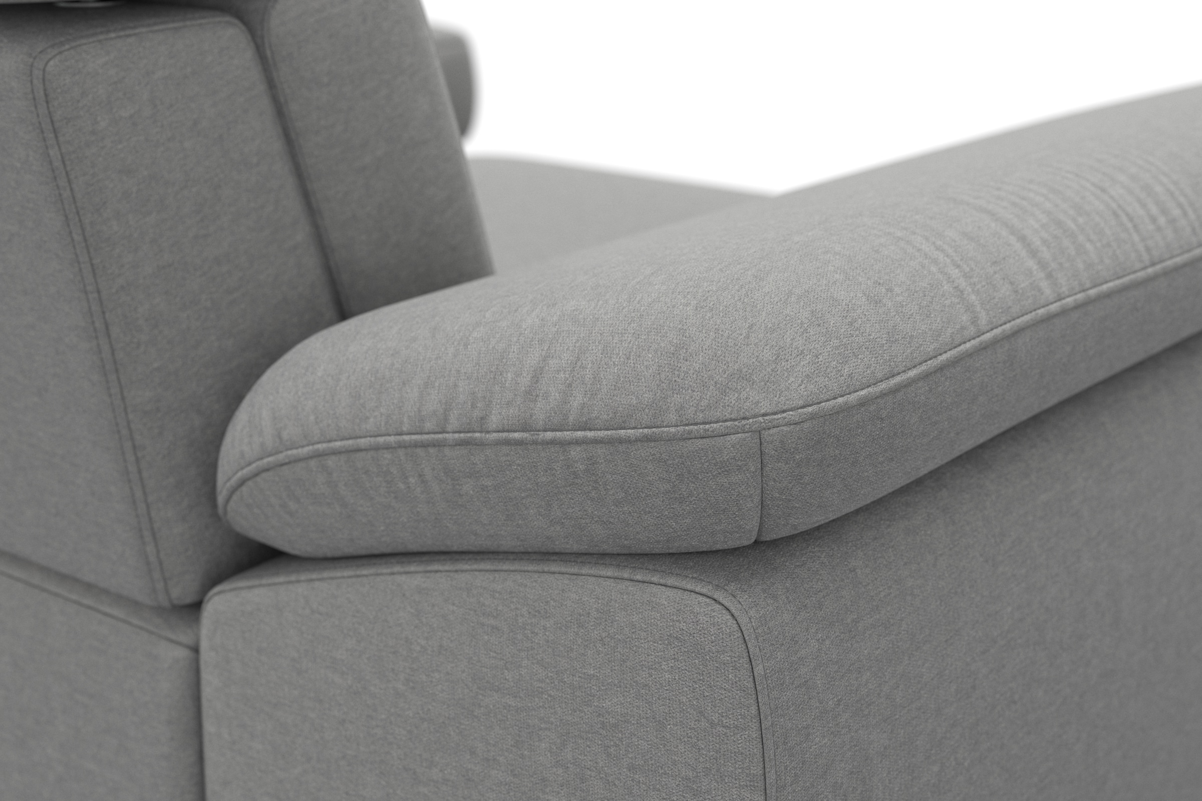 sit&more Ecksofa »Cabrio L-Form, B: 295 cm, mit Sitztiefen-, Arm- & Kopfteilverstellung« 2 Nierenkissen, Federkern, optional Bettfunktion und Stauraum