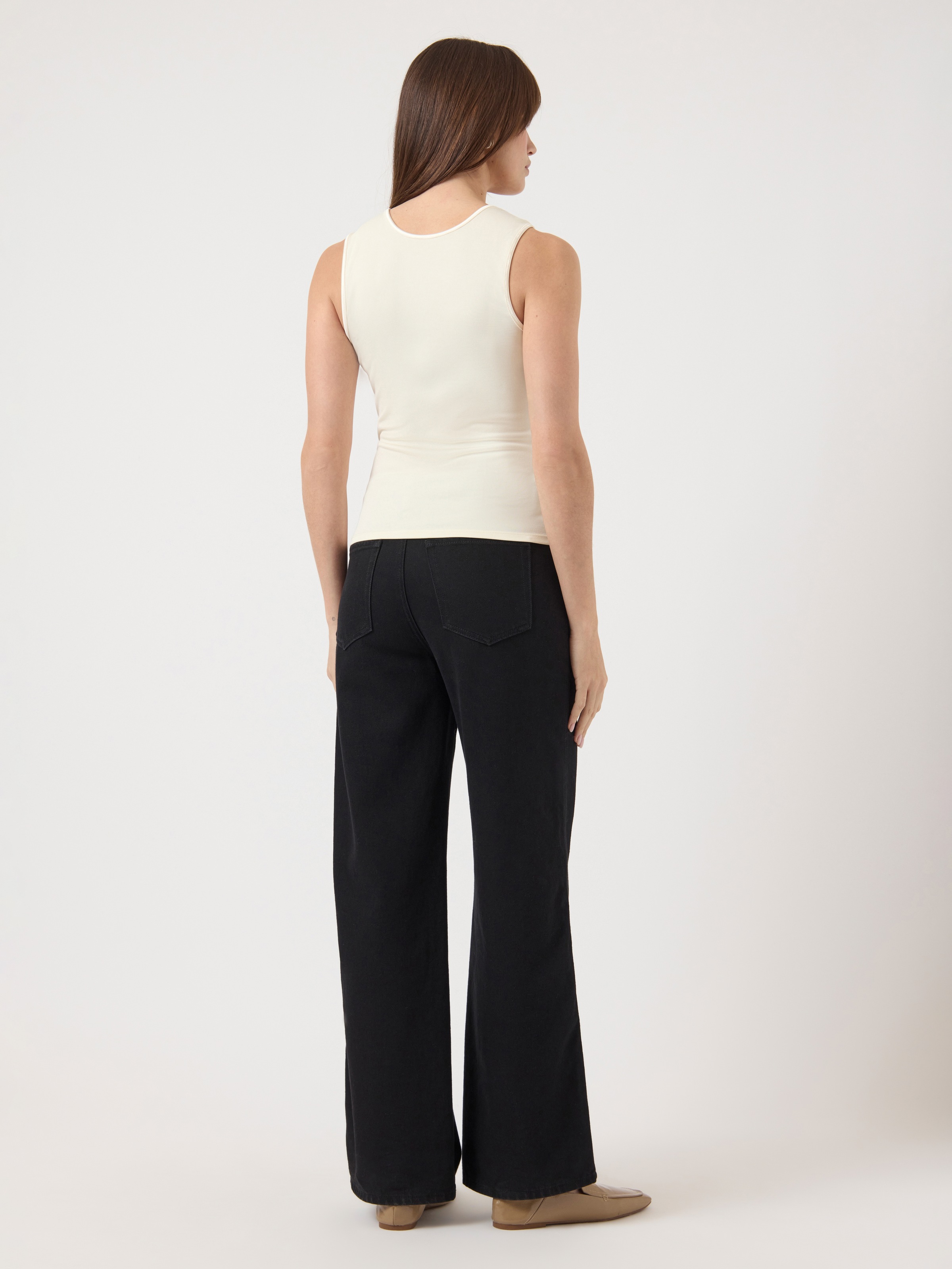 Y.A.S Tanktop »YASPALOMA TANK TOP NOOS« mit Satinpaspel