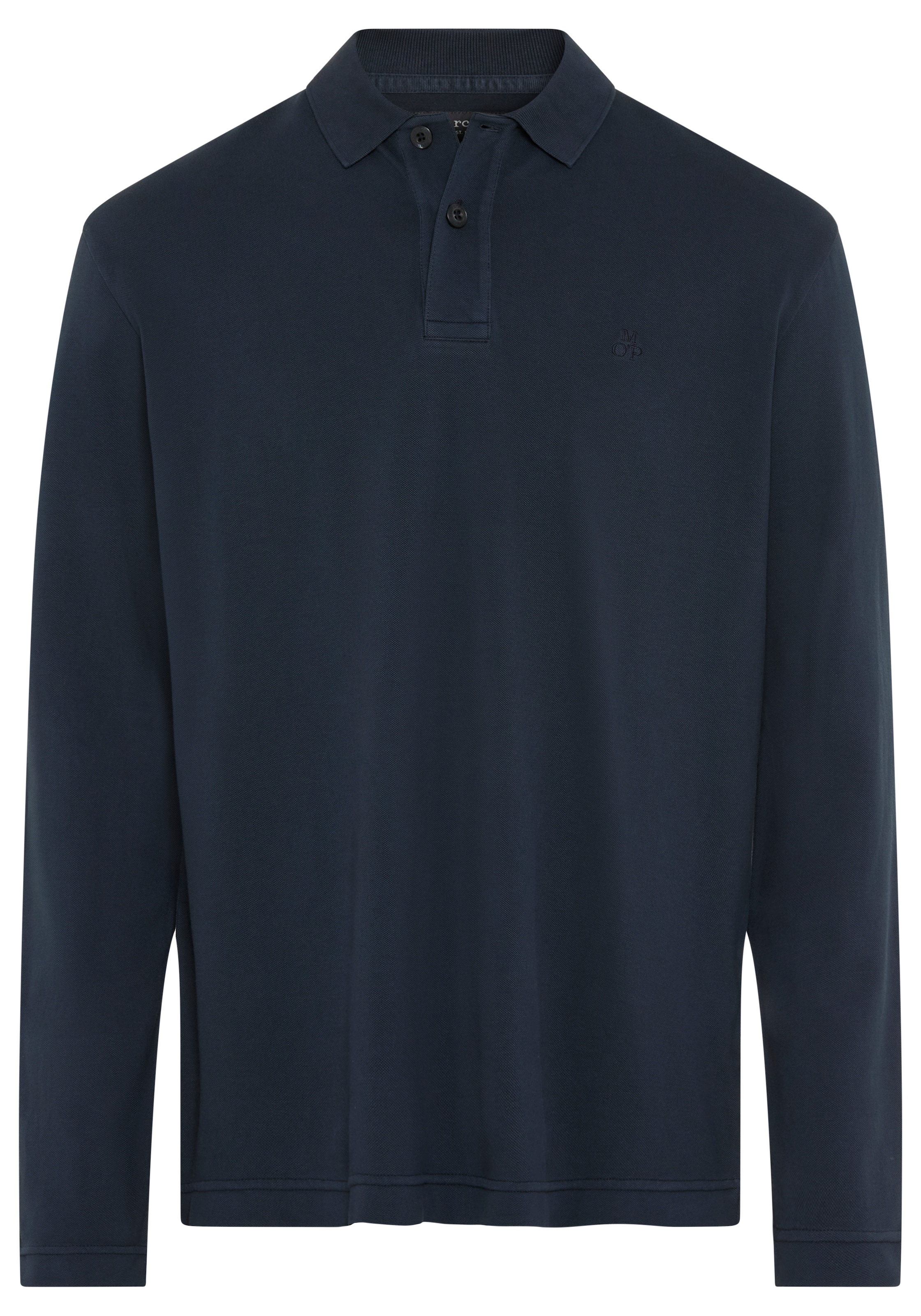 Marc O'Polo Langarm-Poloshirt Piqué regular fit aus Bio-Baumwolle mit Elasthan