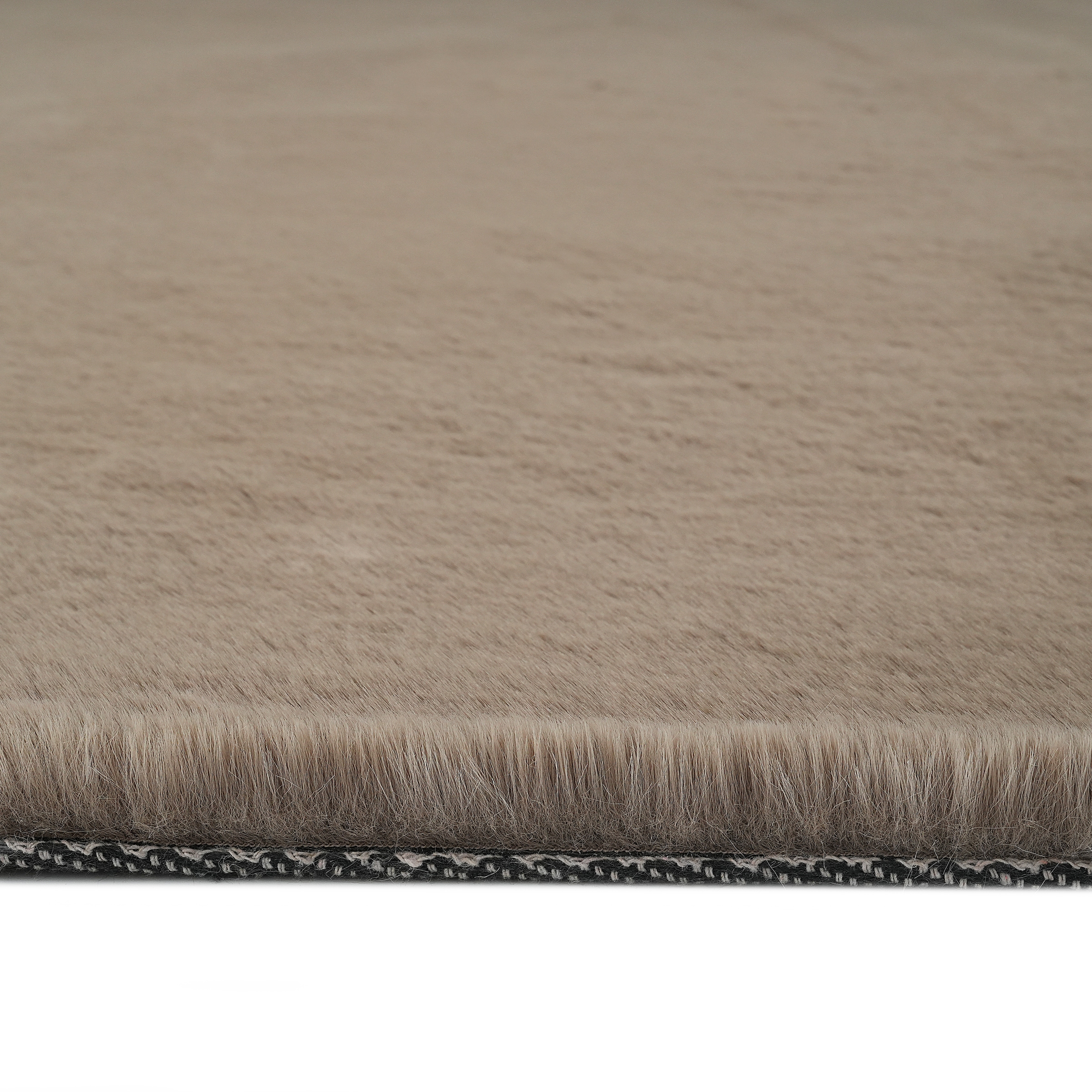 Bruno Banani Fellteppich »Rabbit 2, Kunstfell Teppich, Modern« rechteckig 25 mm Höhe Kaninchenfell-Haptik, sehr weich, Wohnzimmer, Schlafzimmer, Esszimmer