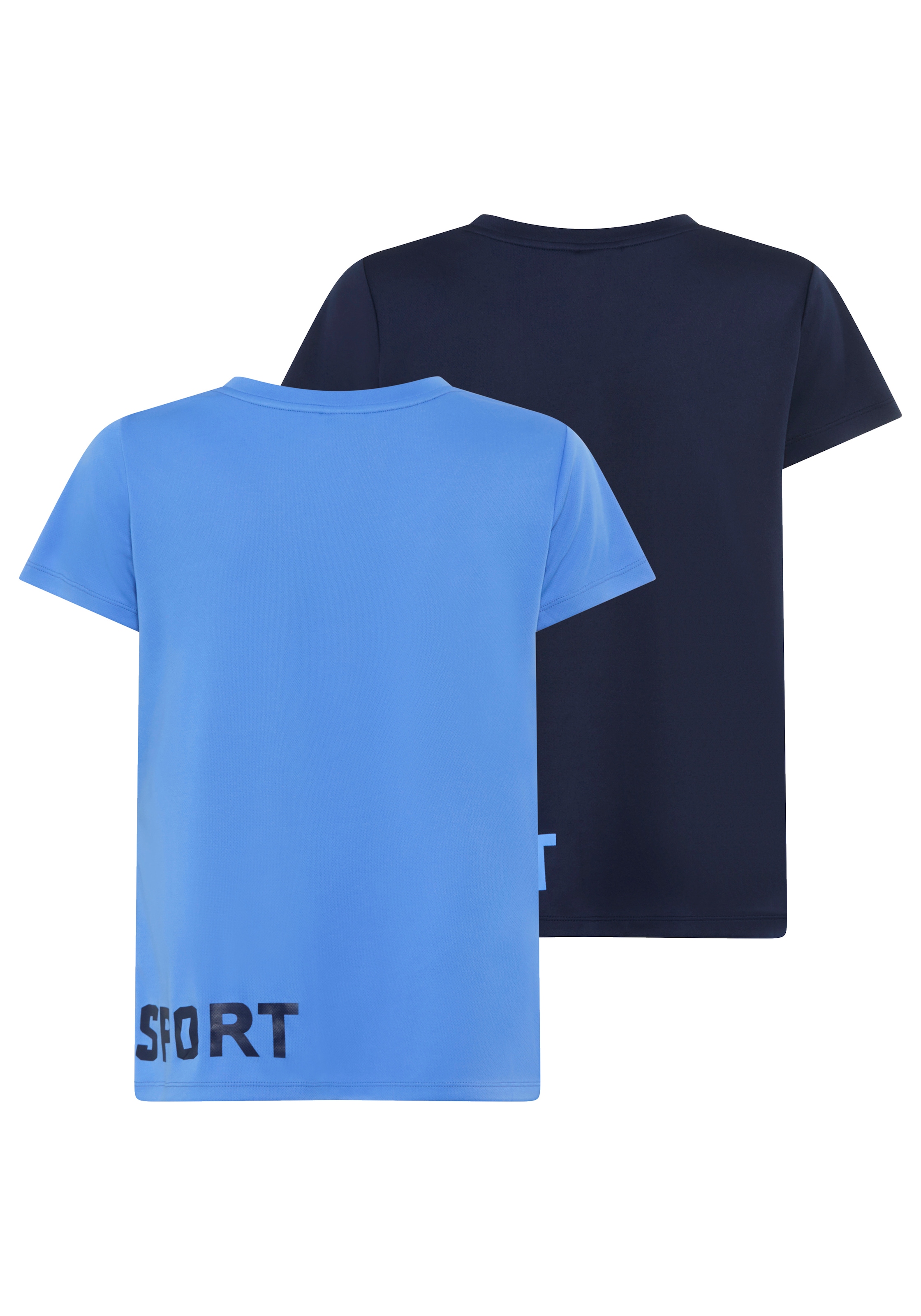 H.I.S T-shirt fonctionnel Spar-Set, 2er-Pack,  figurbetonter Schnitt,  sportlicher Look,  mit trendigem Logodruck