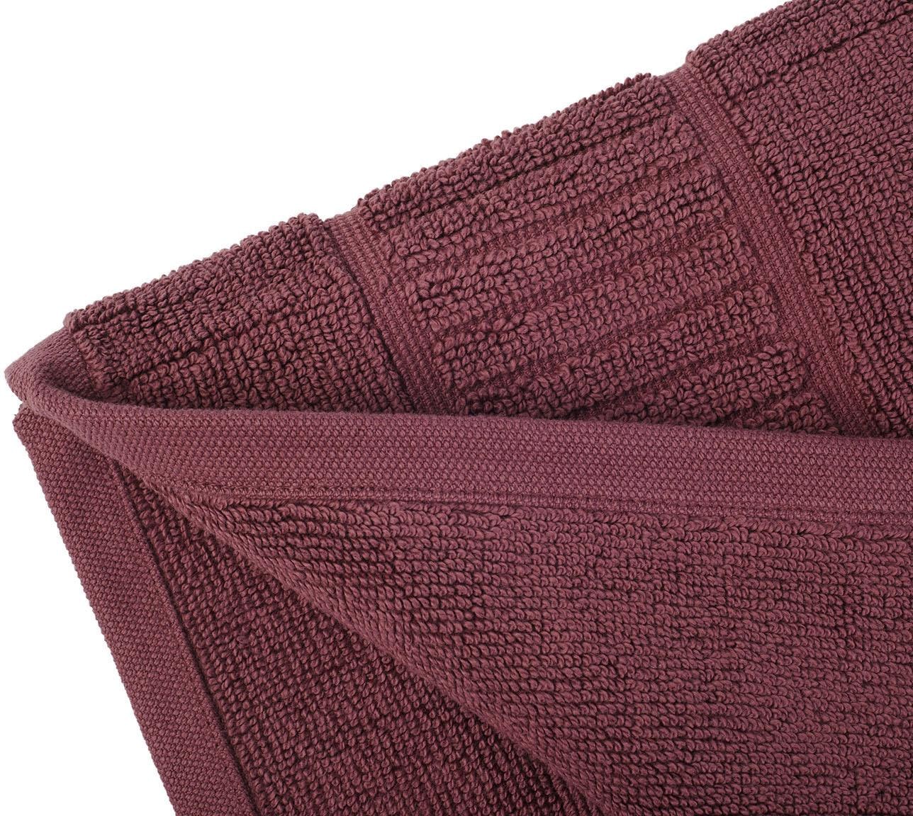 Gözze »BIO Frottier« Höhe 7 mm compatible chauffage au sol | utilisable des deux côtés Tapis de bain, qualité éponge, avec bordure