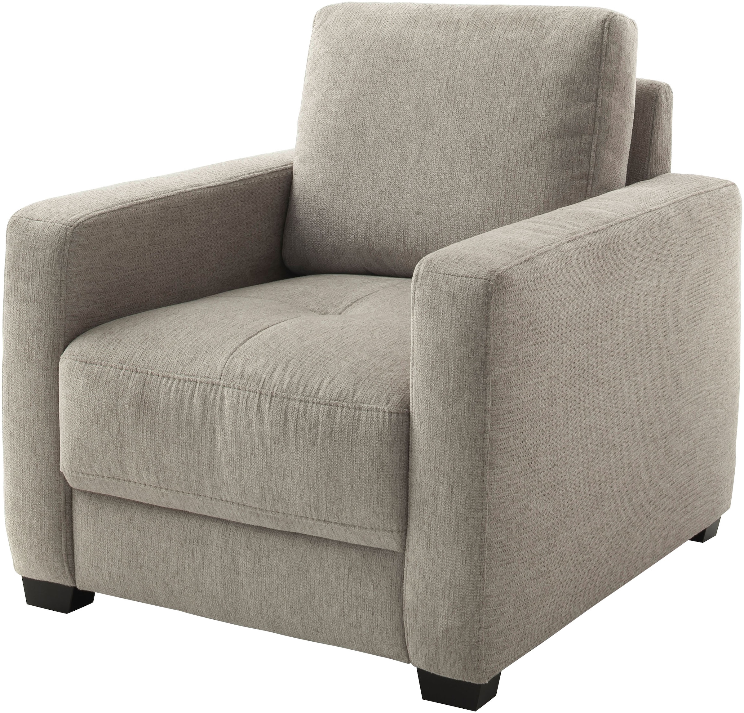 Mr. Couch Fauteuil »Pierre de Luxe mit Holzfüssen« 1 cuis tlg. Mit Boxpring-Taschenfederkern