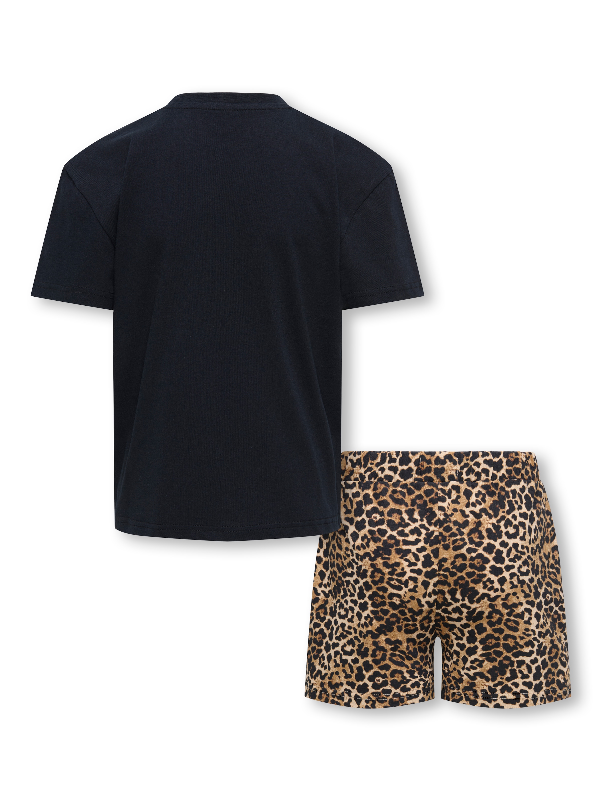 KIDS ONLY Shorty »KOGRILA NIGHTWEAR AOP TOP/SHORTS SET JRS« Set, 2 bedrucktes Oberteil und unifarbene Hose