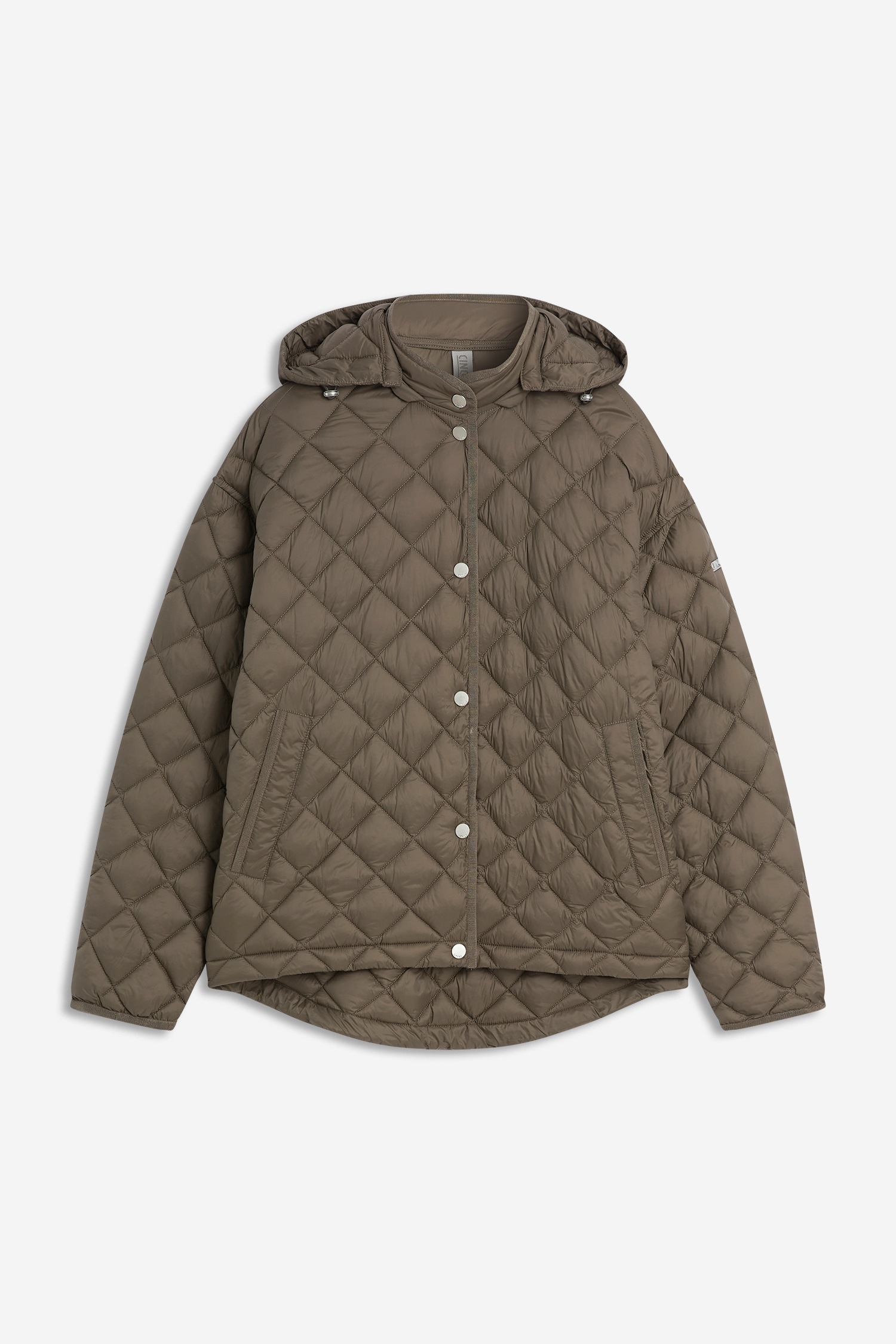 Cinque Steppjacke »CIPHIL« mit Kapuze mit abnehmbarer Kapuze, Oversize Fit, leicht wärmend
