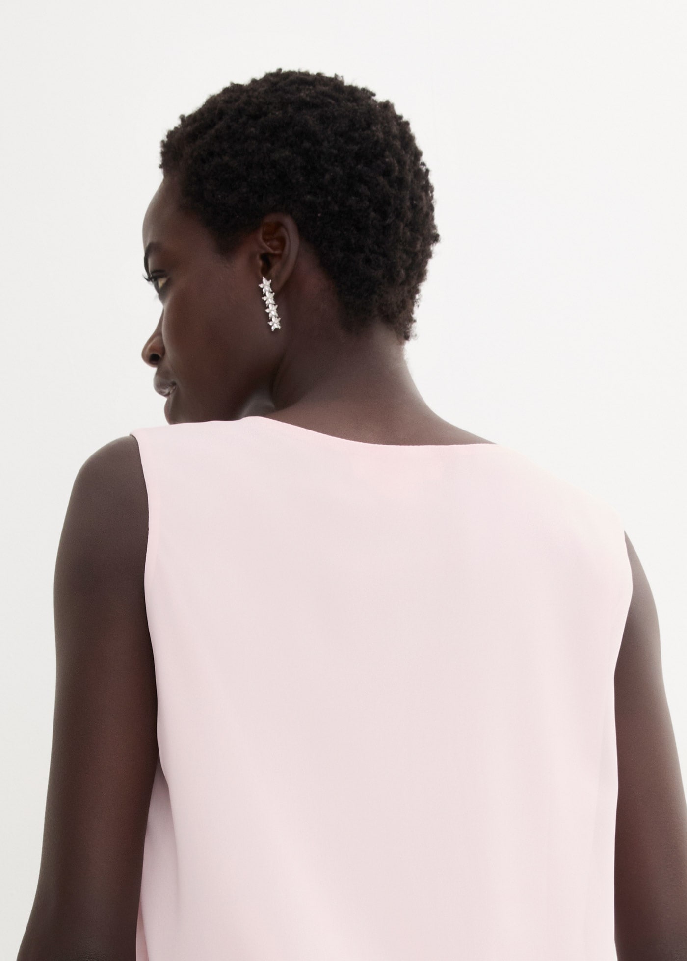 bonprix Top chemisier lockerer Schnitt, für Frühjahrsmode und Sommermode, aus Polyester