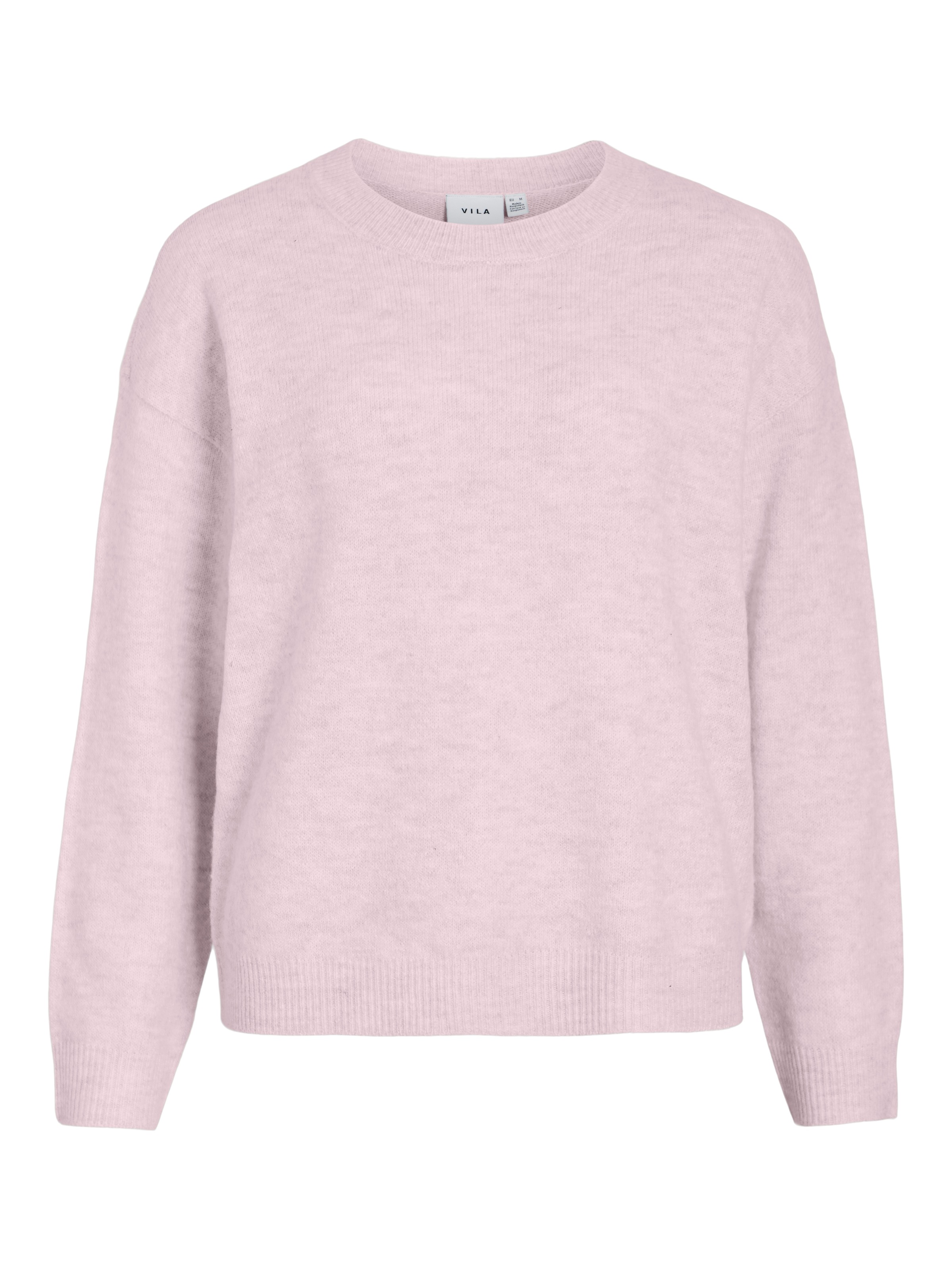 Vila Pull en tricot »VILIGA L/S O-NECK KNIT TOP - NOOS« Materialmix, relaxed fit