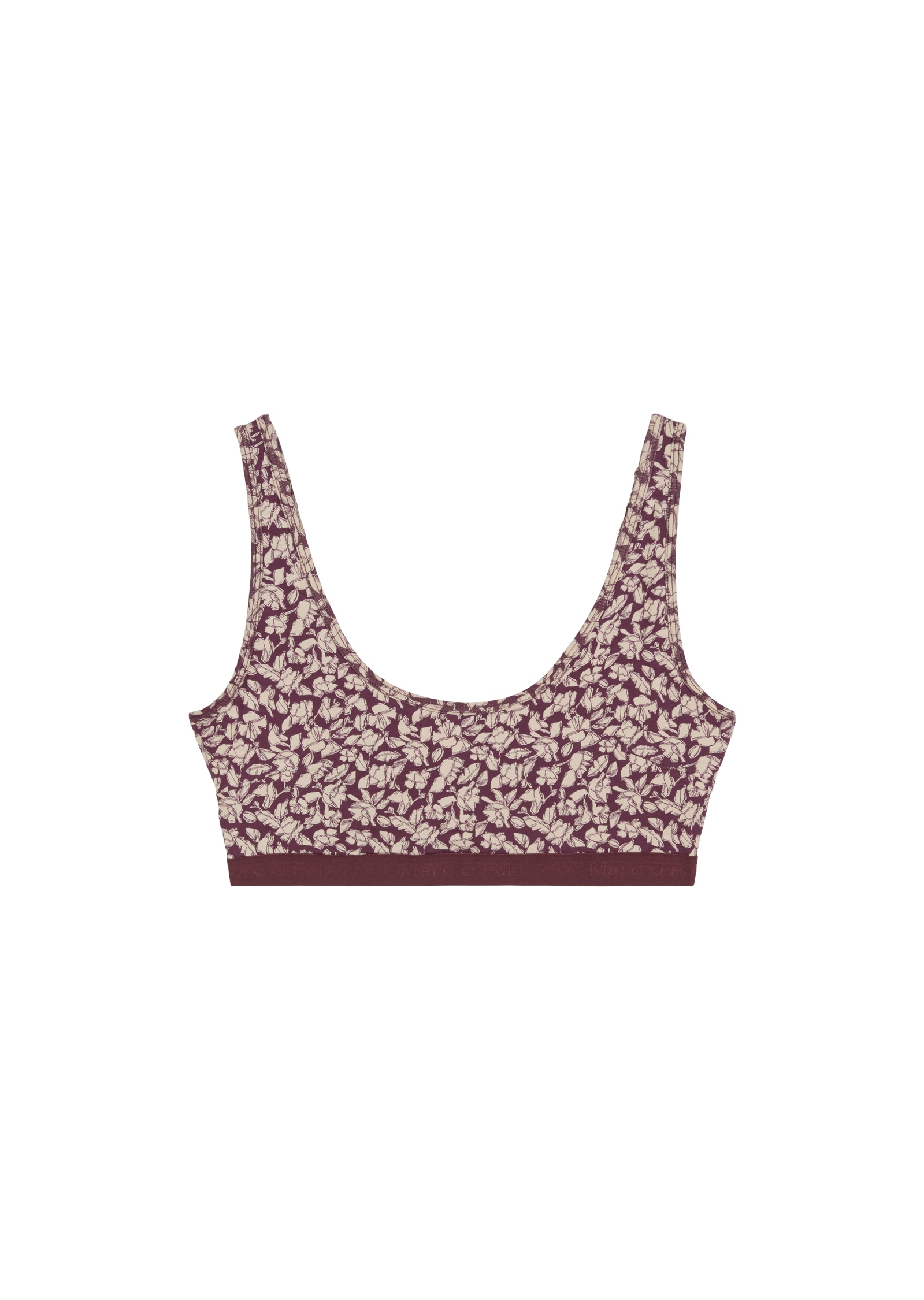 Marc O'Polo Bustier »Essentials« tiefer Rundhalsausschnitt, elastisches Unterbrustband