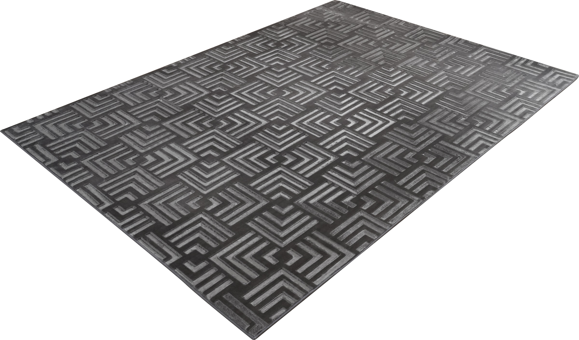 Kayoom Tapis »Calma 325« Rectangulaire 10 mm Höhe poils courts, effet 3D, salon