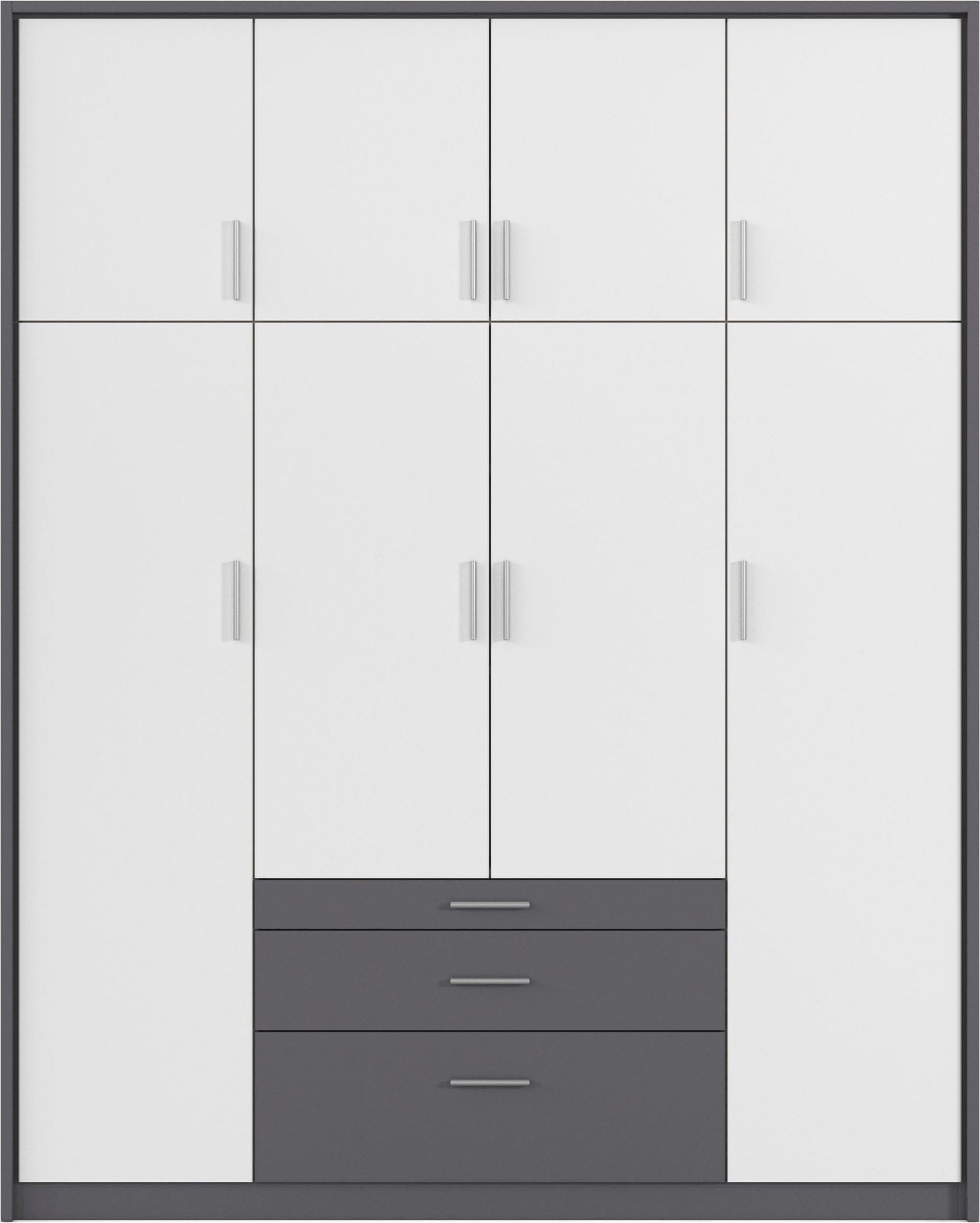 rauch Armoires à vêtements »Schrank Drehtürenschrank Garderobe Ankleide Schlafzimmer HILDESHEIM« Largeurs : 185/275 cm, hauteur 231 cm,  tiroir supérieur avec compartiments pratiques MADE IN GERMANY