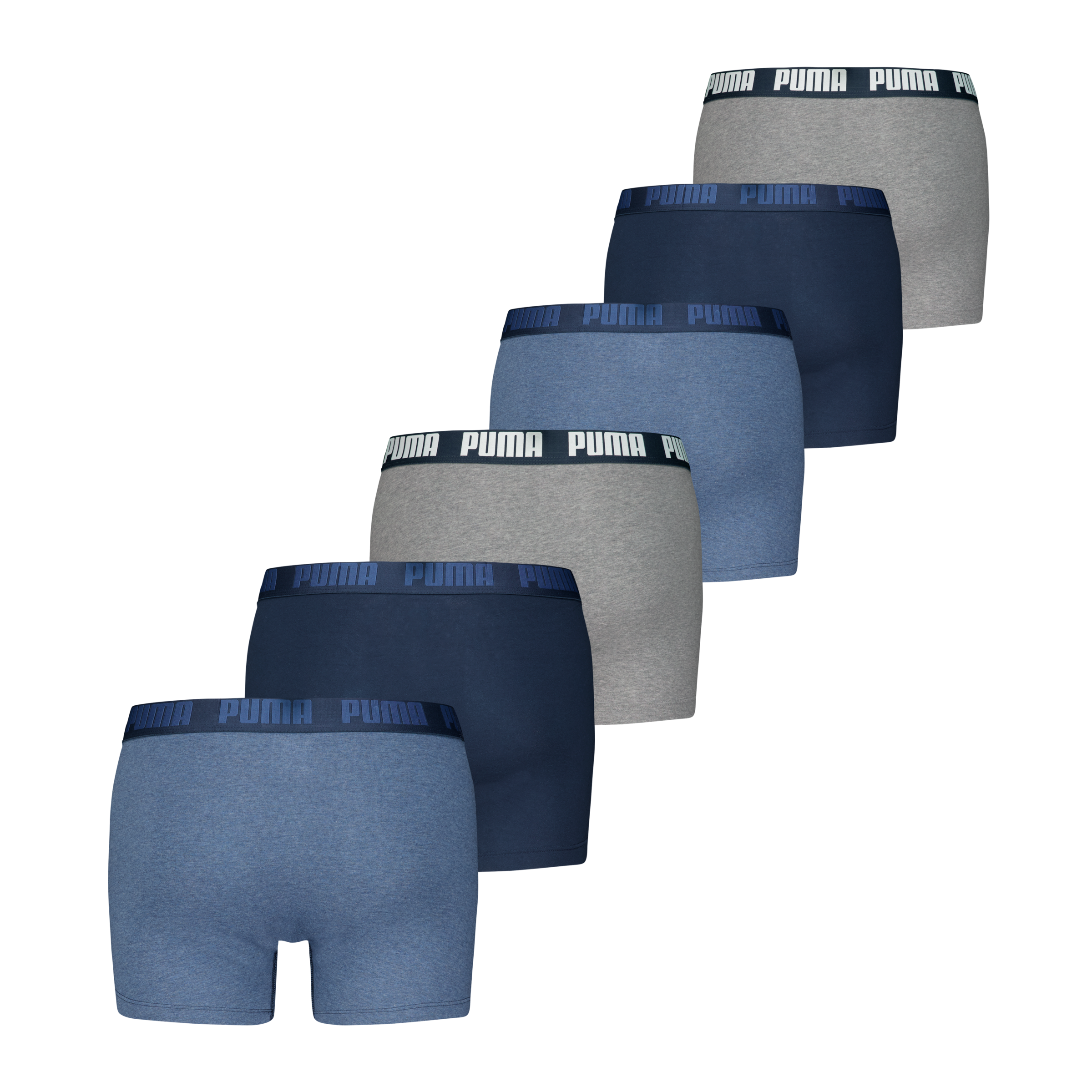 PUMA Boxershorts »PUMA MEN EVERYDAY BOXER« Packung, 6er Pack,  Elastischer Logobund,  Stretchmaterial, ohne Eingriff