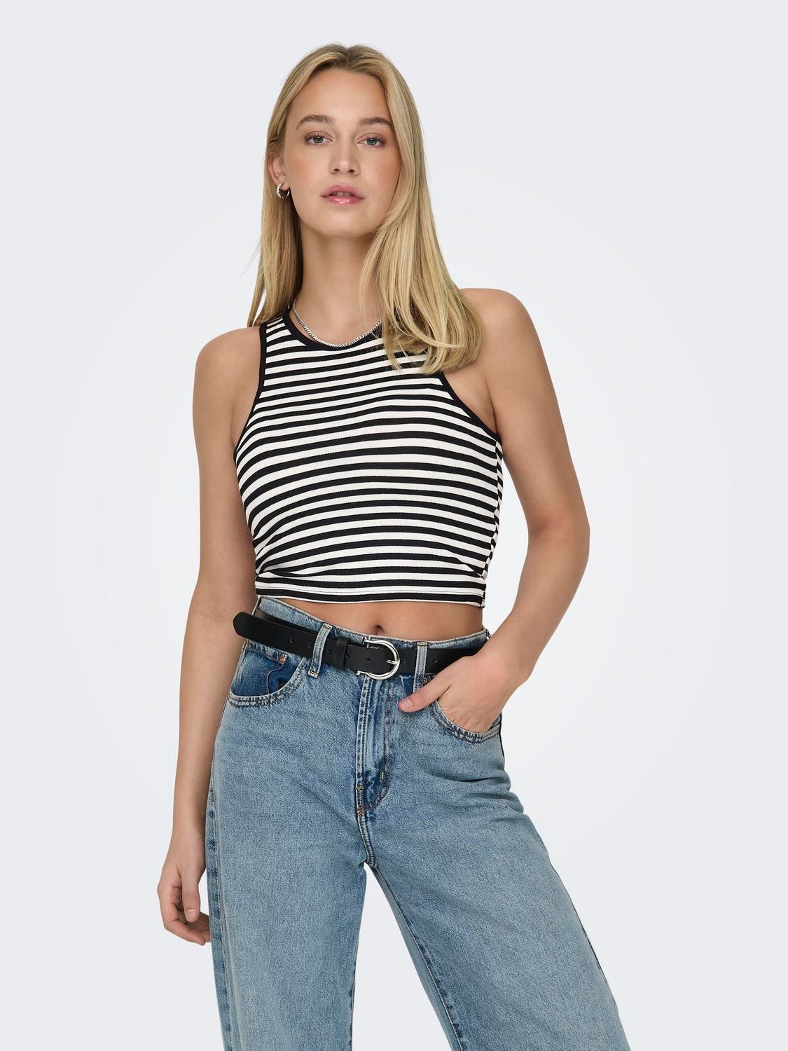 ONLY Crop-Top »ONLBELIA S/L CROP TOP CS JRS 2PACK« Packung, 2 Stk.